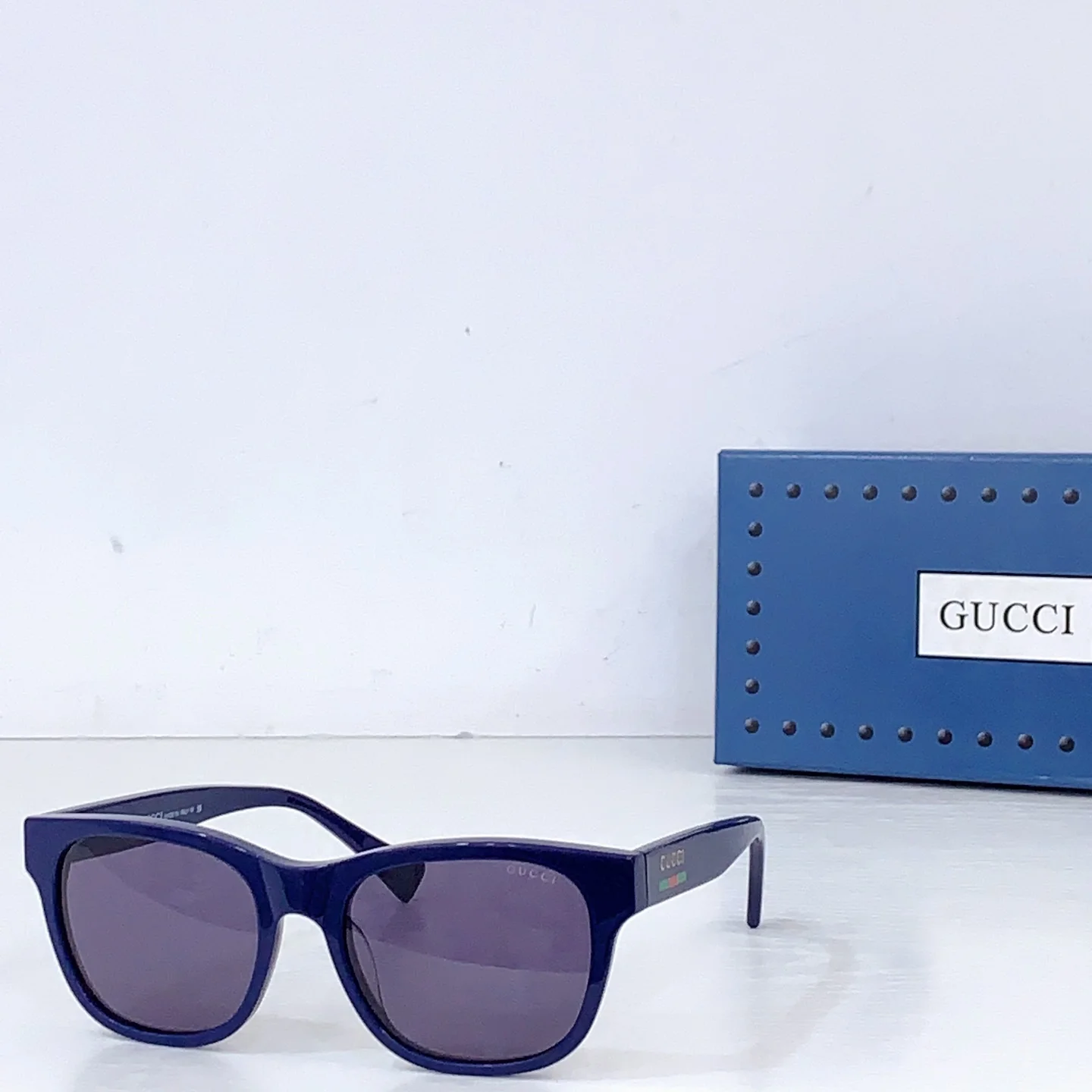 Солнцезащитные очки Gucci, модель GG1985S, синий цвет - изображение 1