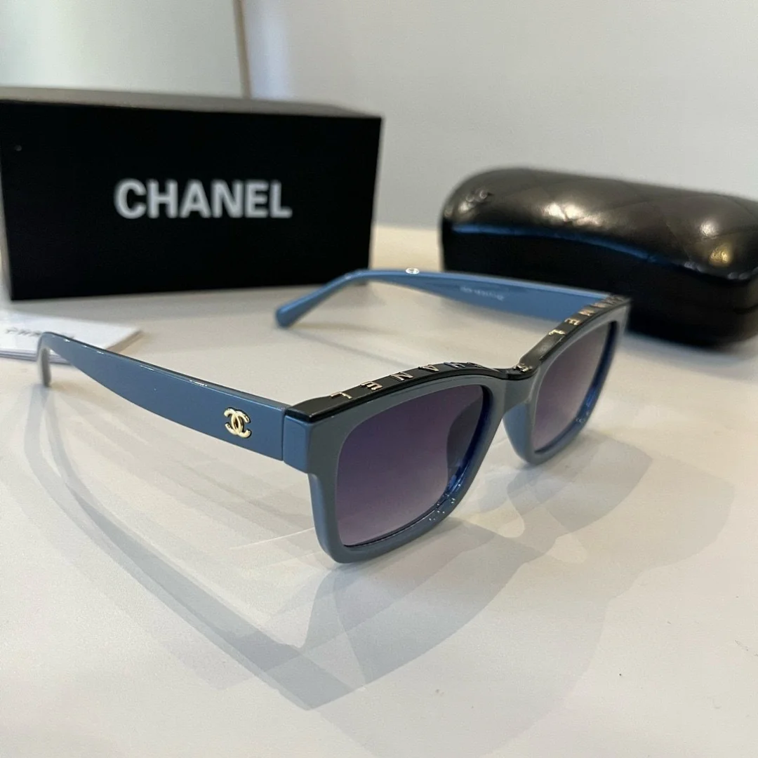 Солнцезащитные очки Chanel синие - изображение 1