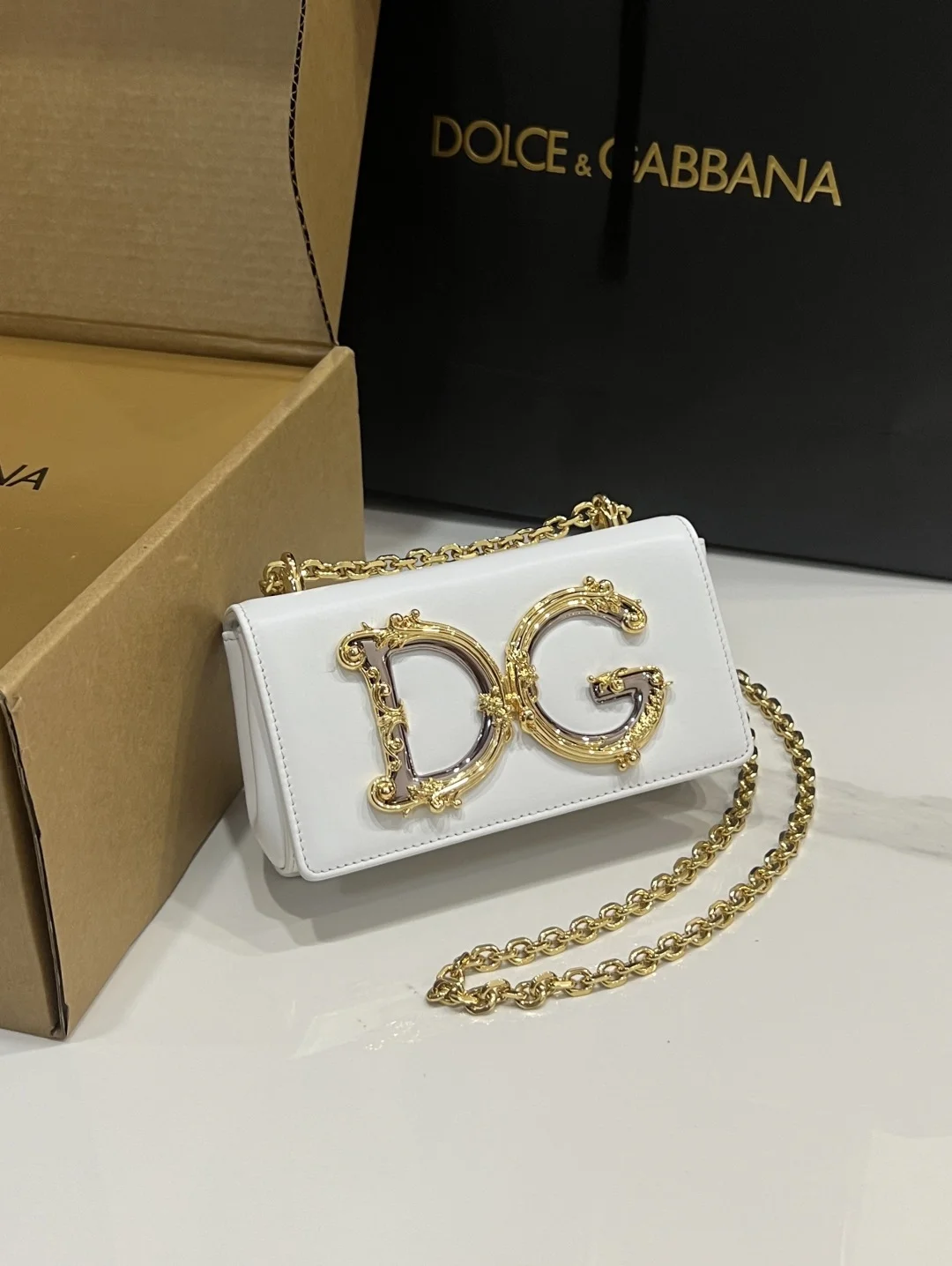 Кожаная сумка Dolce & Gabbana