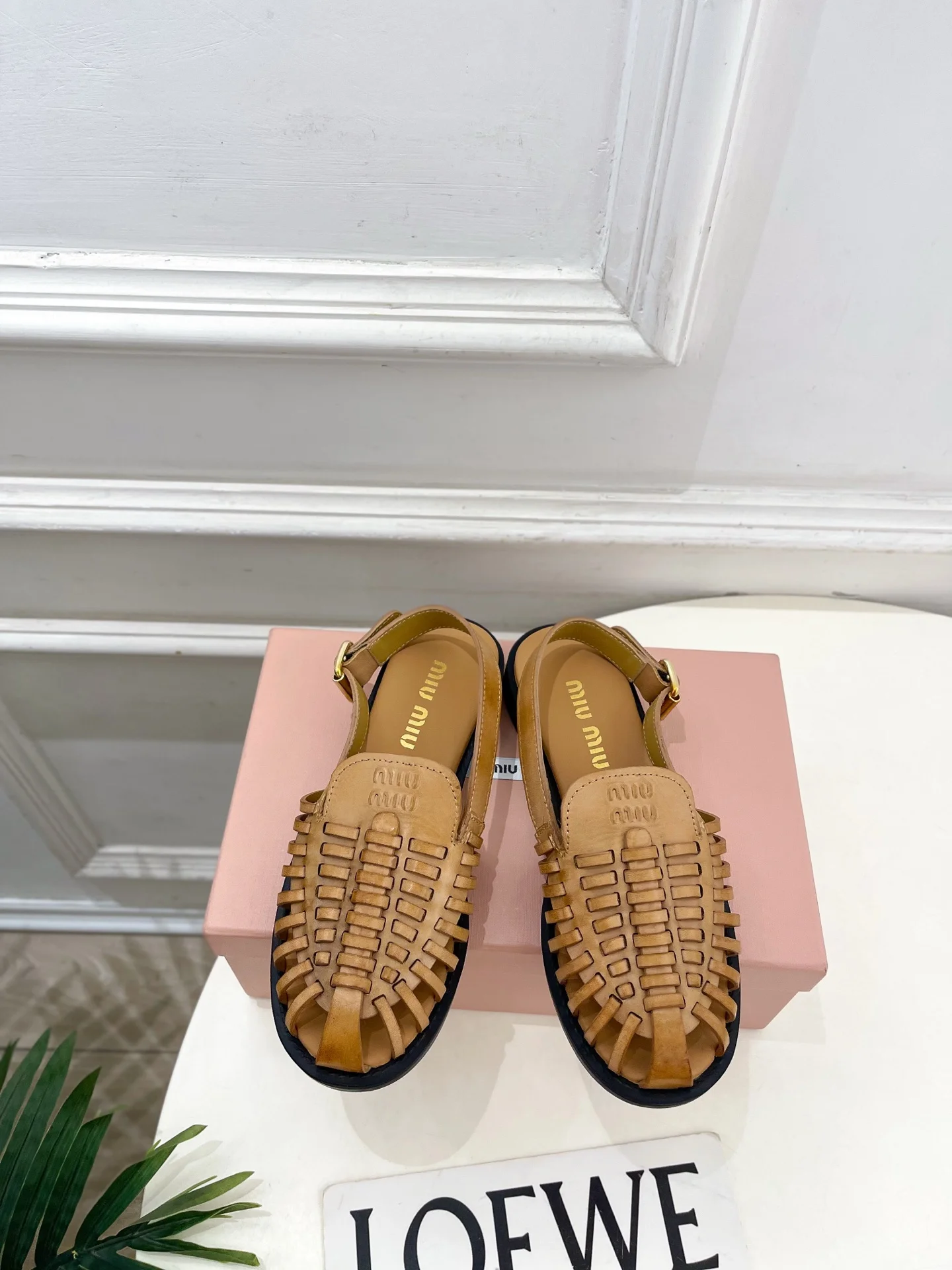 Женские плетеные босоножки Miu Miu - изображение 1