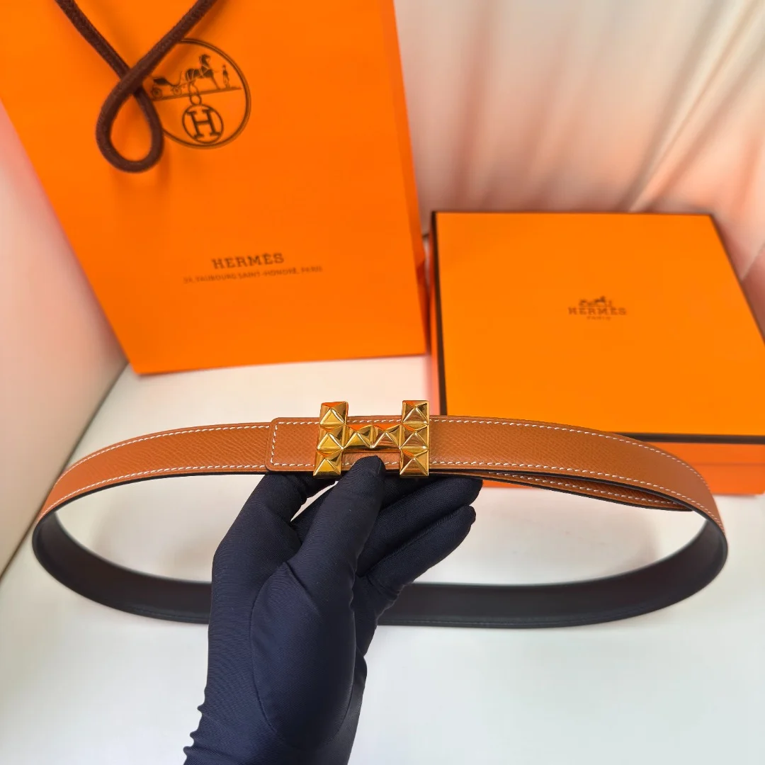 Женский ремень Hermès с пряжкой H - изображение 1