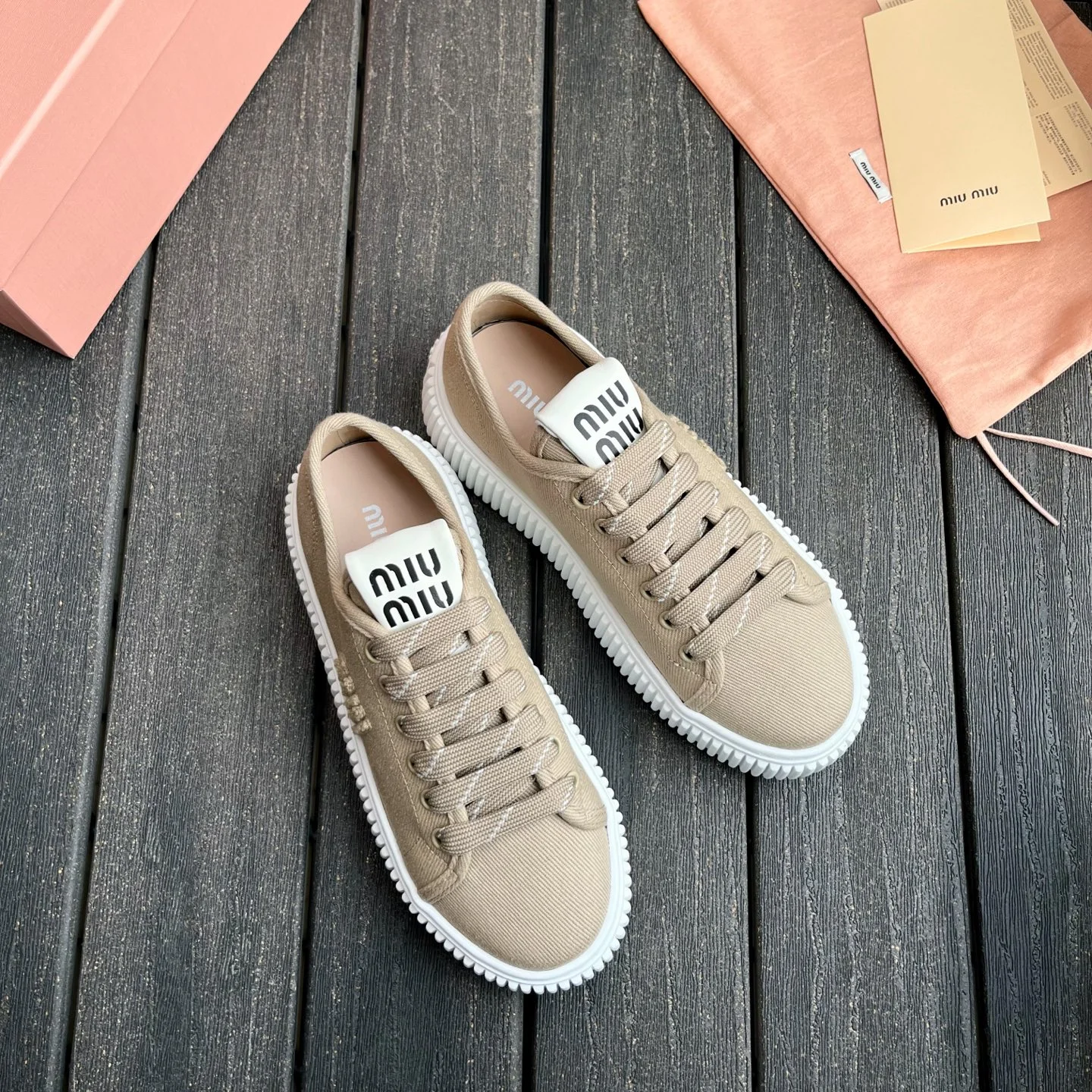 Платформенные кеды Miu Miu - изображение 1