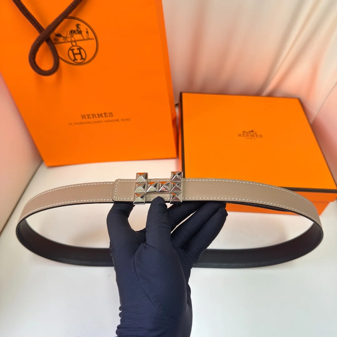 Ремень Hermès женский, кожа Epsom, ширина 24 мм - изображение 1