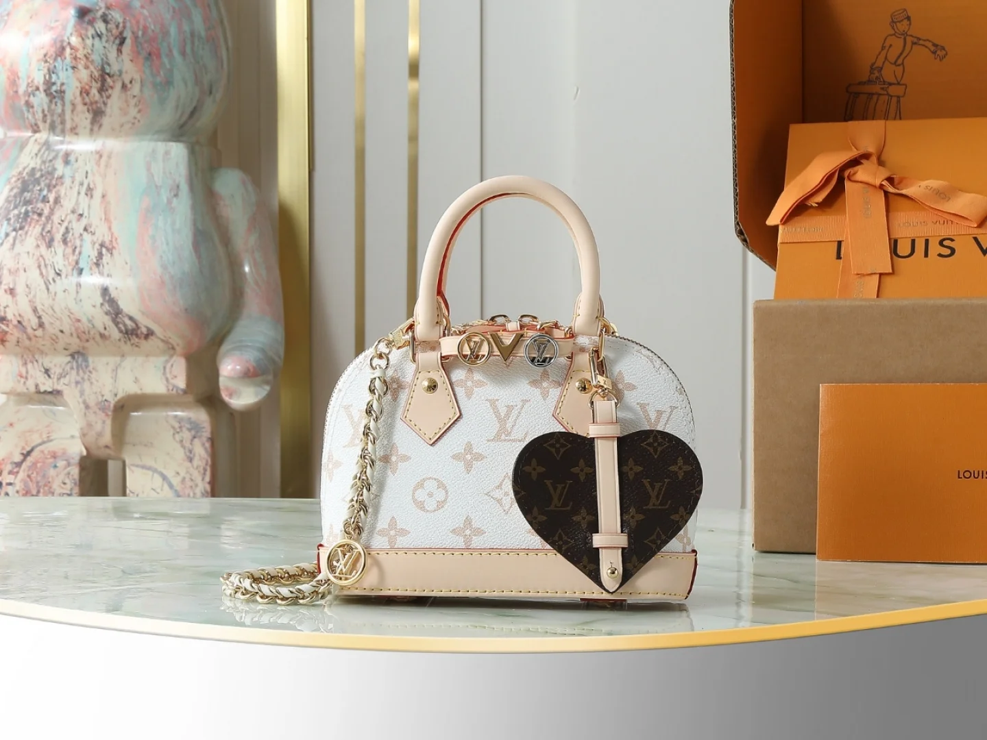 Женская сумка мини Alma в стиле Louis Vuitton - изображение 1