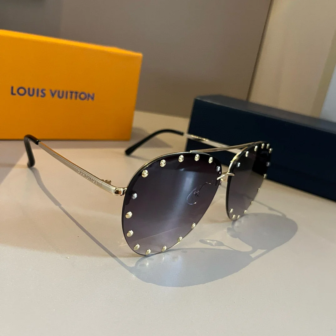 Солнечные очки Louis Vuitton металлические - изображение 1