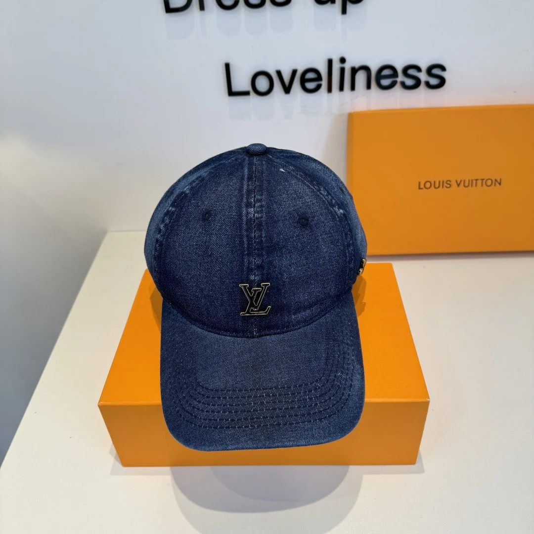 Кепка Louis Vuitton синяя - изображение 1