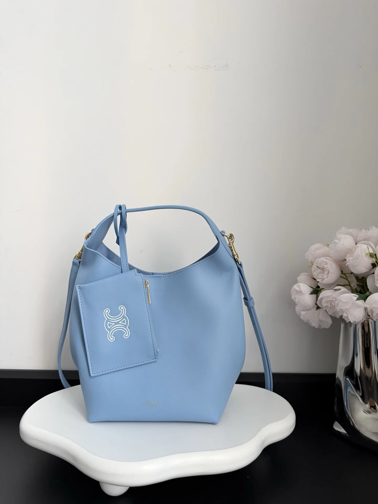 Сумка Celine Hobo из натуральной кожи - изображение 1