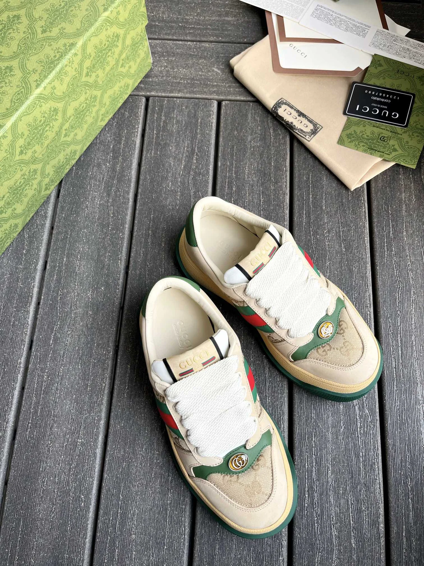Кроссовки женские Gucci в стиле Double R - изображение 1