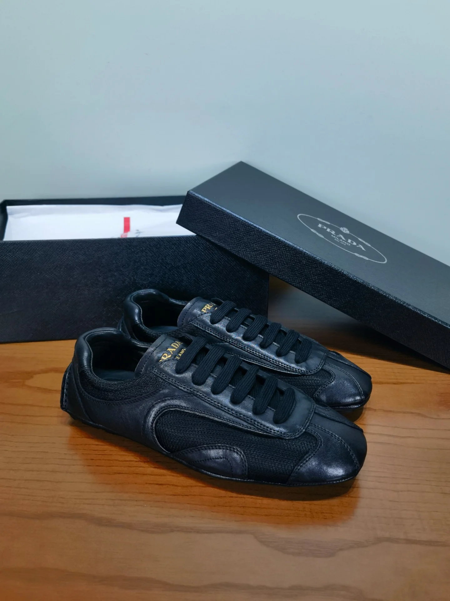 Мужские кроссовки Prada Montecarlo черные - изображение 1