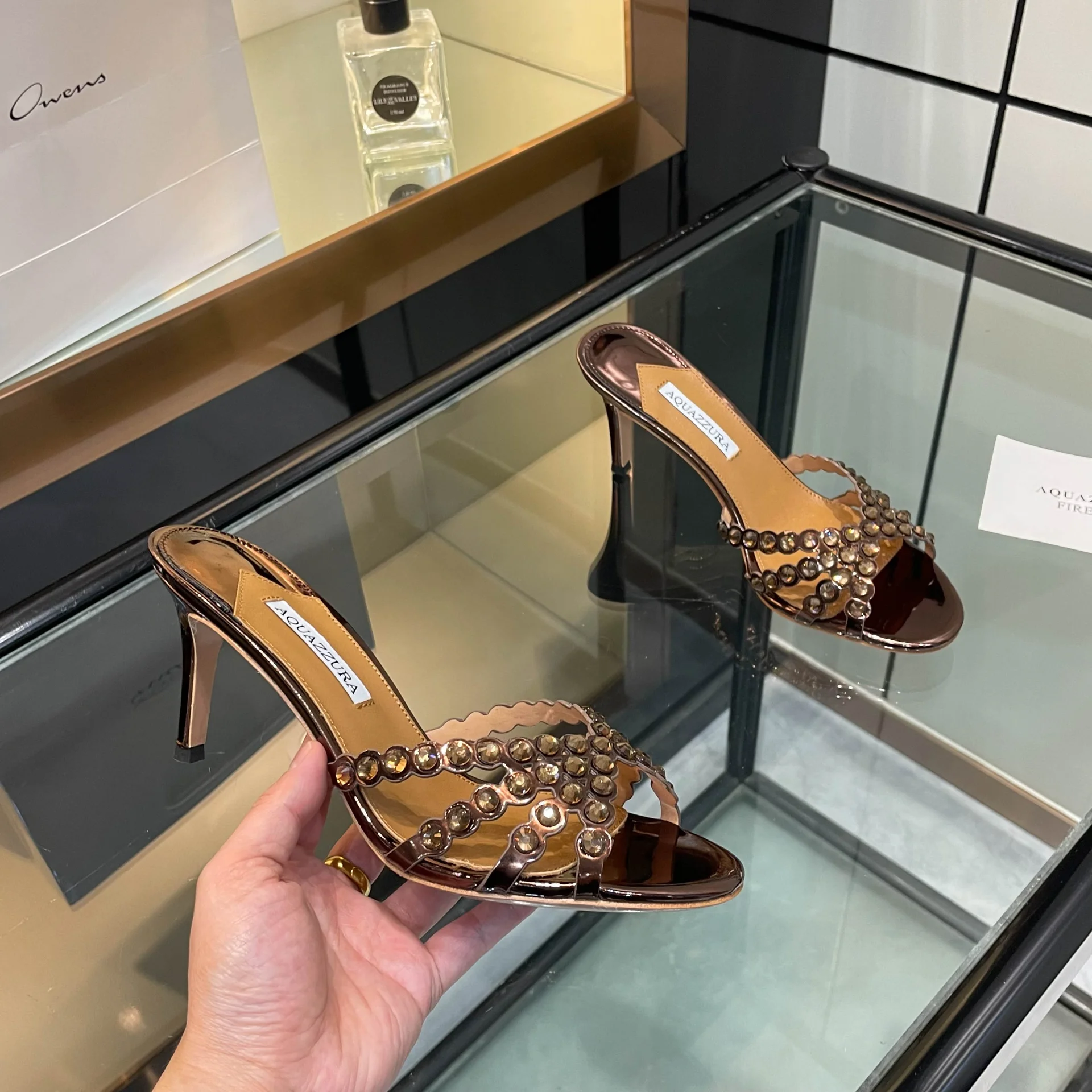 Женские босоножки Aquazzura на высоком каблуке - изображение 1