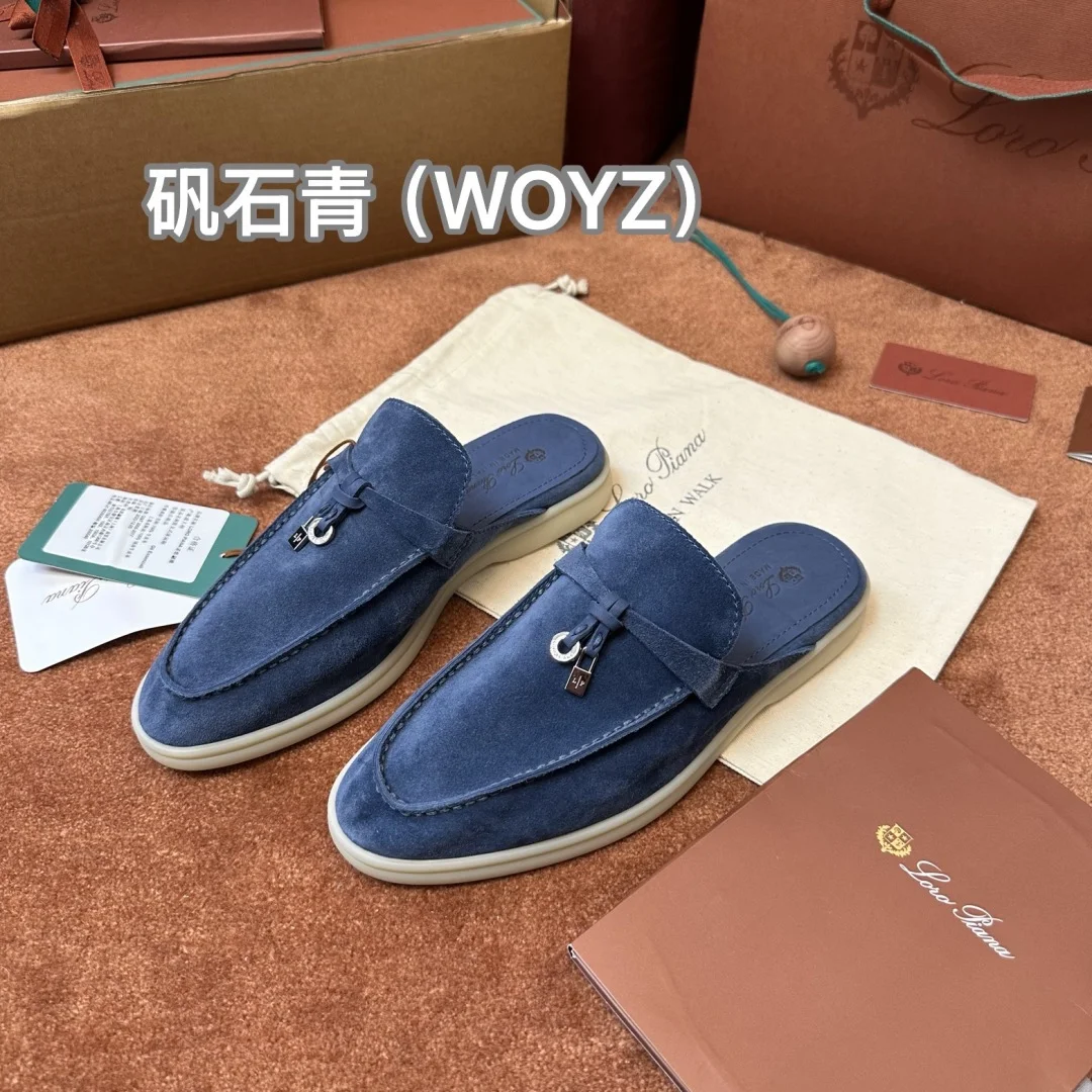 Мокасины Loro Piana Babouche Charms Walk со светлой подошвой