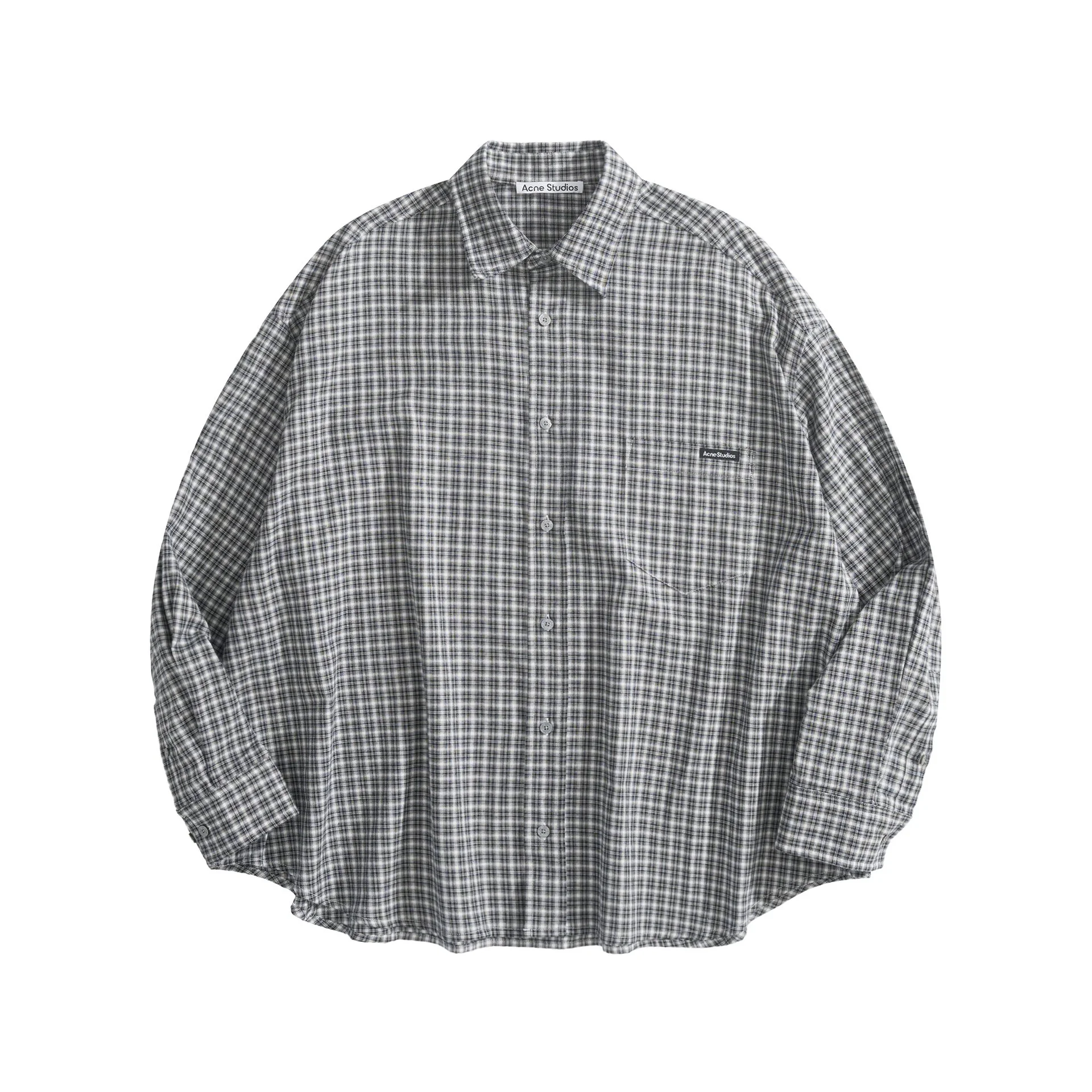 Мужская клетчатая фланелевая рубашка Acne Studios - изображение 1