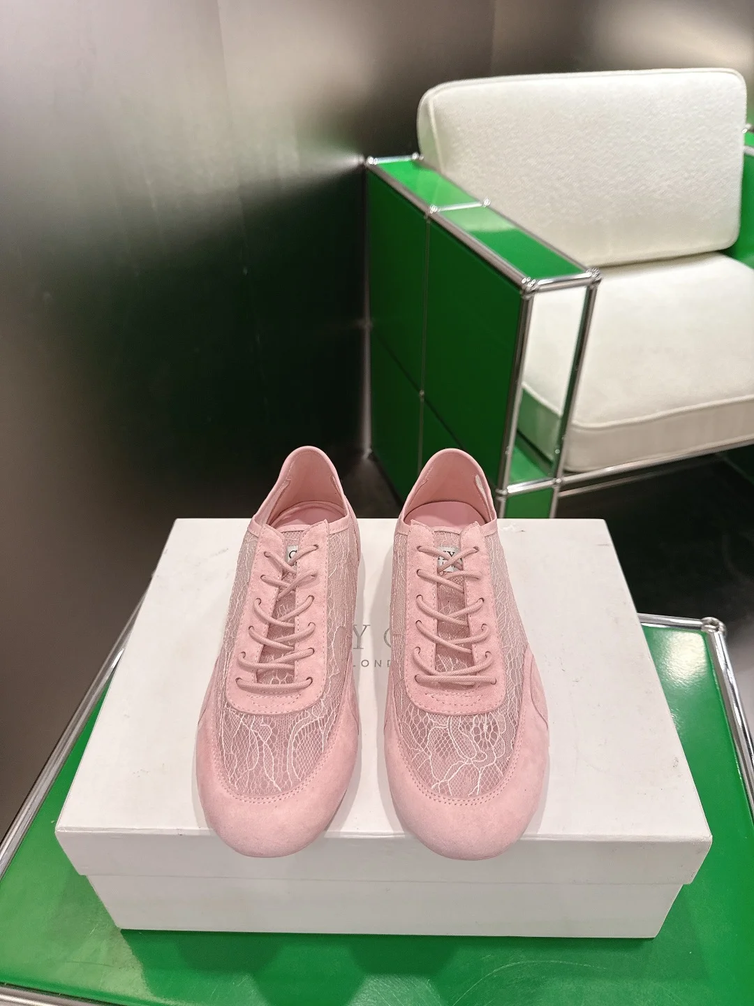 Кроссовки Jimmy Choo Sunny женские розовые - изображение 1