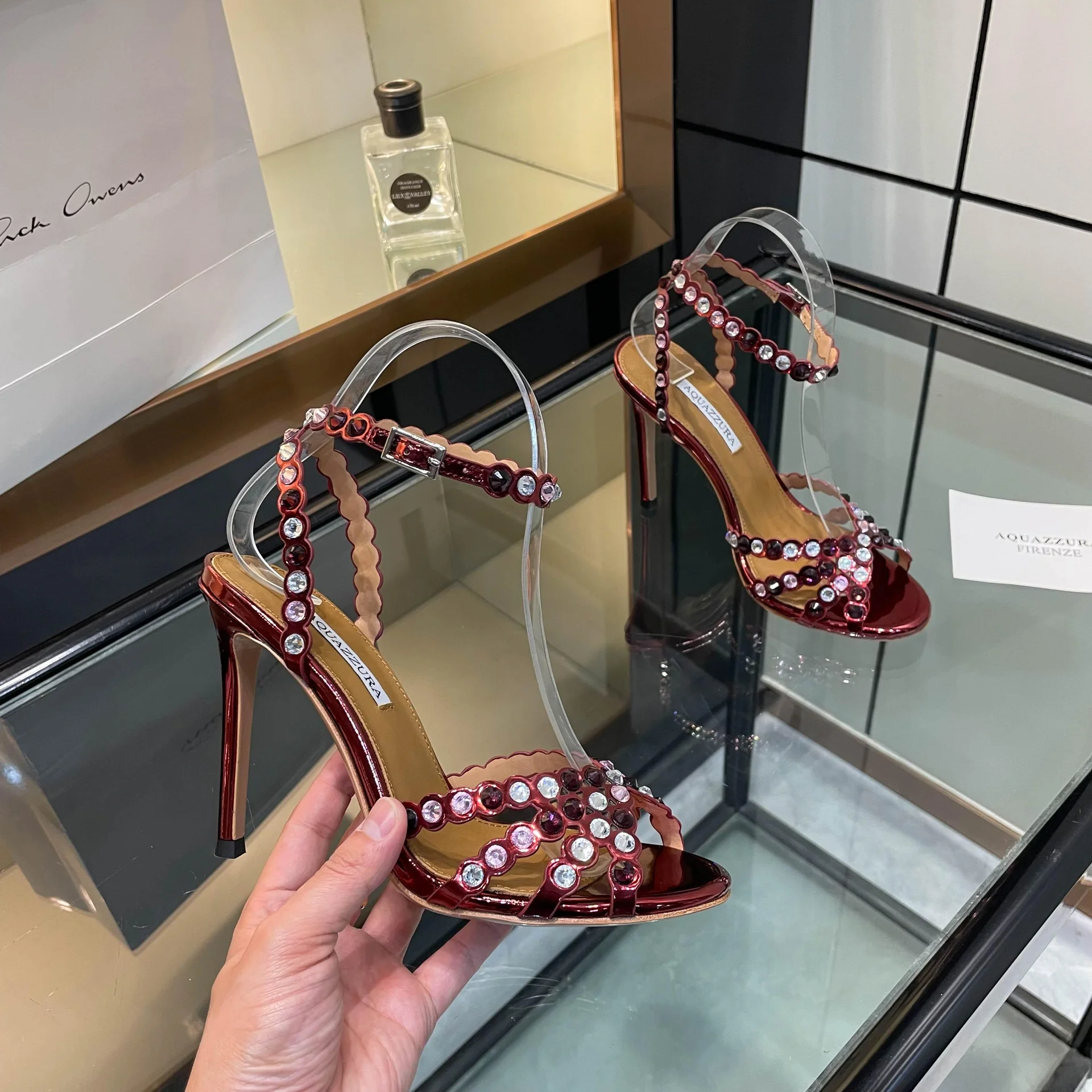 Женские босоножки Aquazzura на шпильке - изображение 1