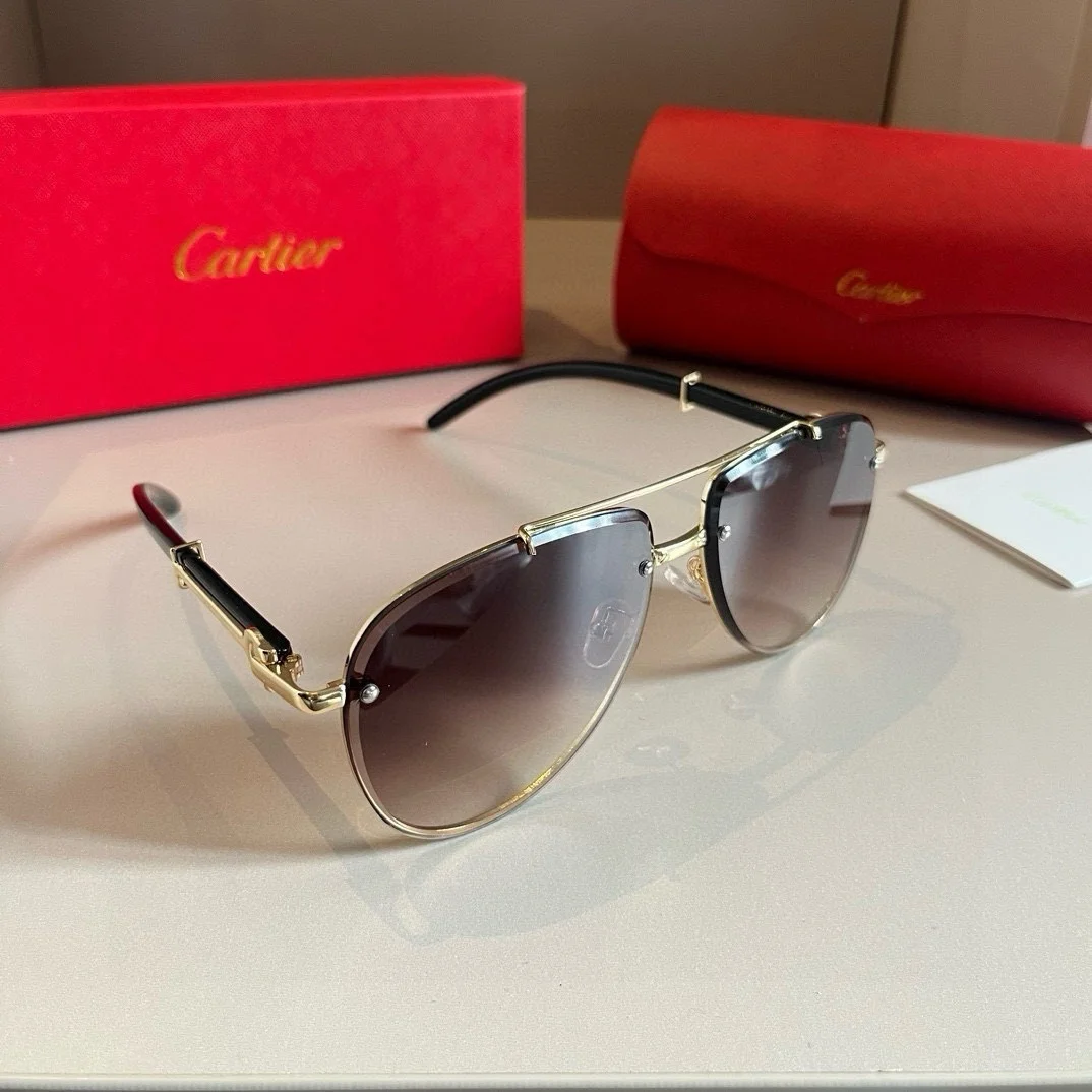 Стильные мужские солнцезащитные очки Cartier - изображение 1