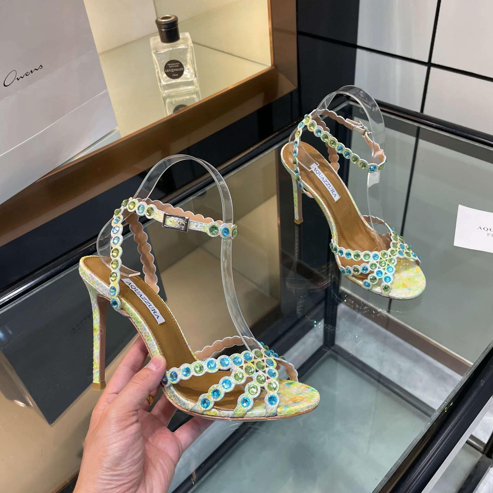 Элегантные женские босоножки Aquazzura на шпильке - изображение 1