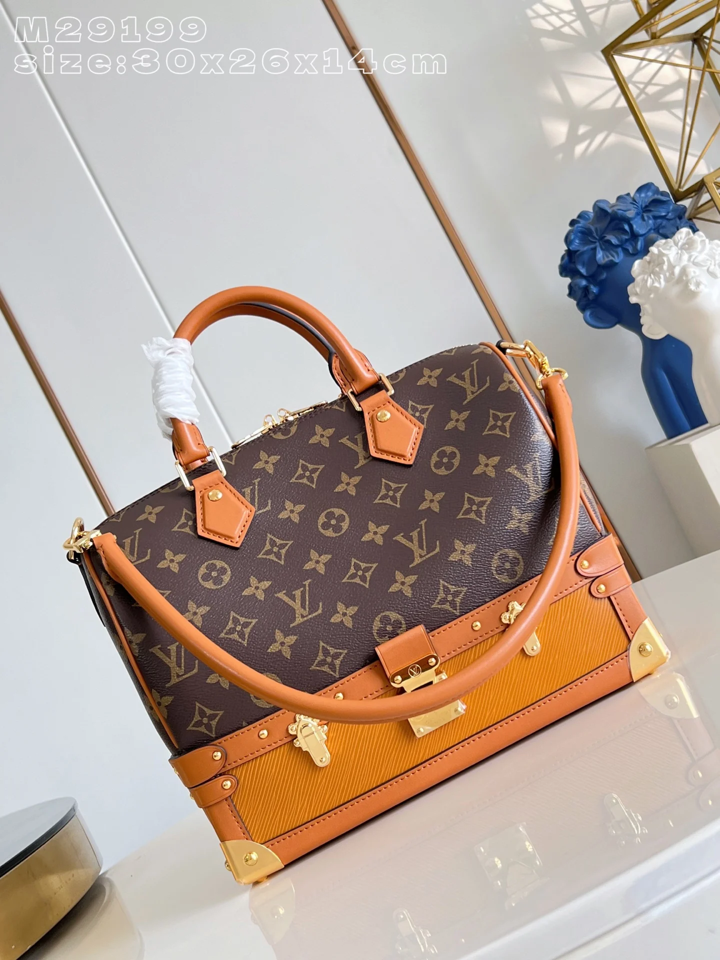 Монограммная сумка Speedy стиль 30 см - изображение 1