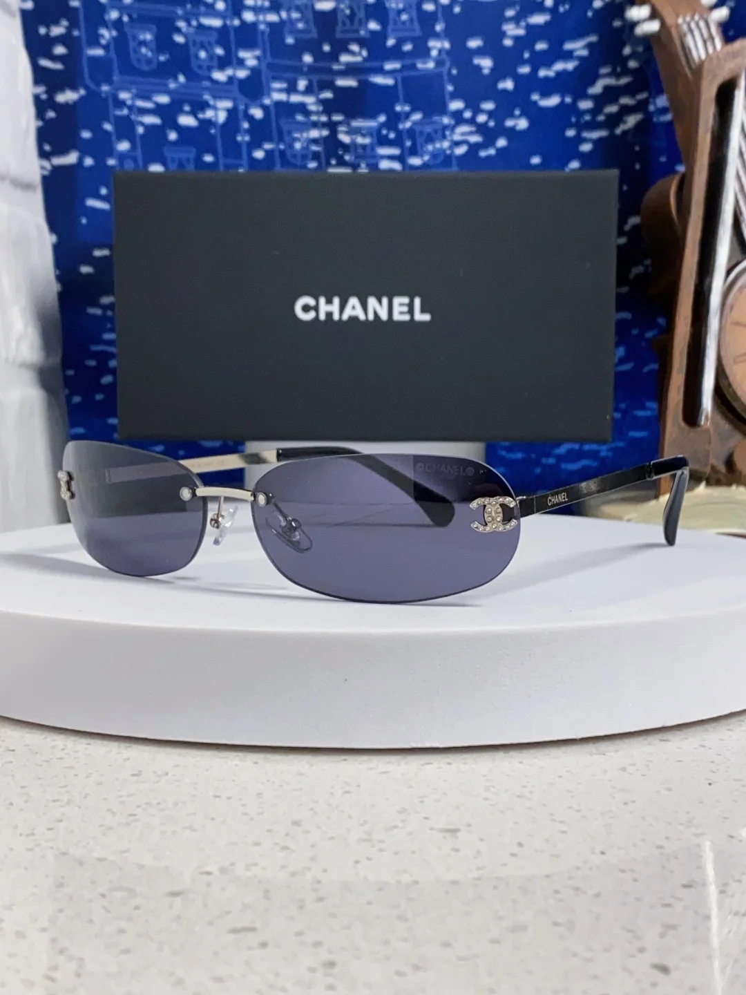 Солнцезащитные очки Chanel женские без оправы - изображение 1