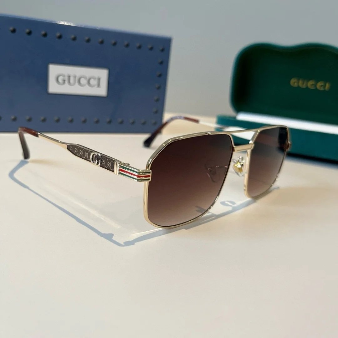 Солнечные очки Gucci металлические классического стиля - изображение 1