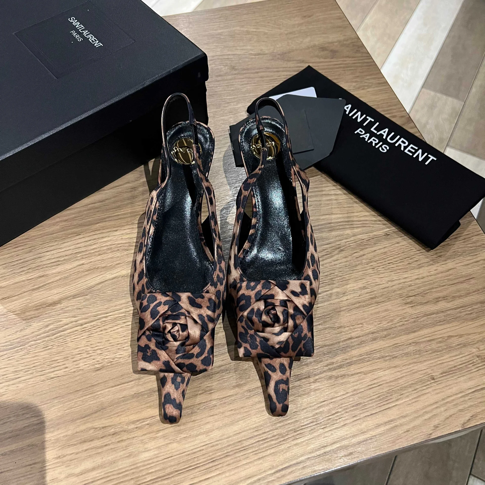 Туфли Saint Leopard Floral Knot - изображение 1