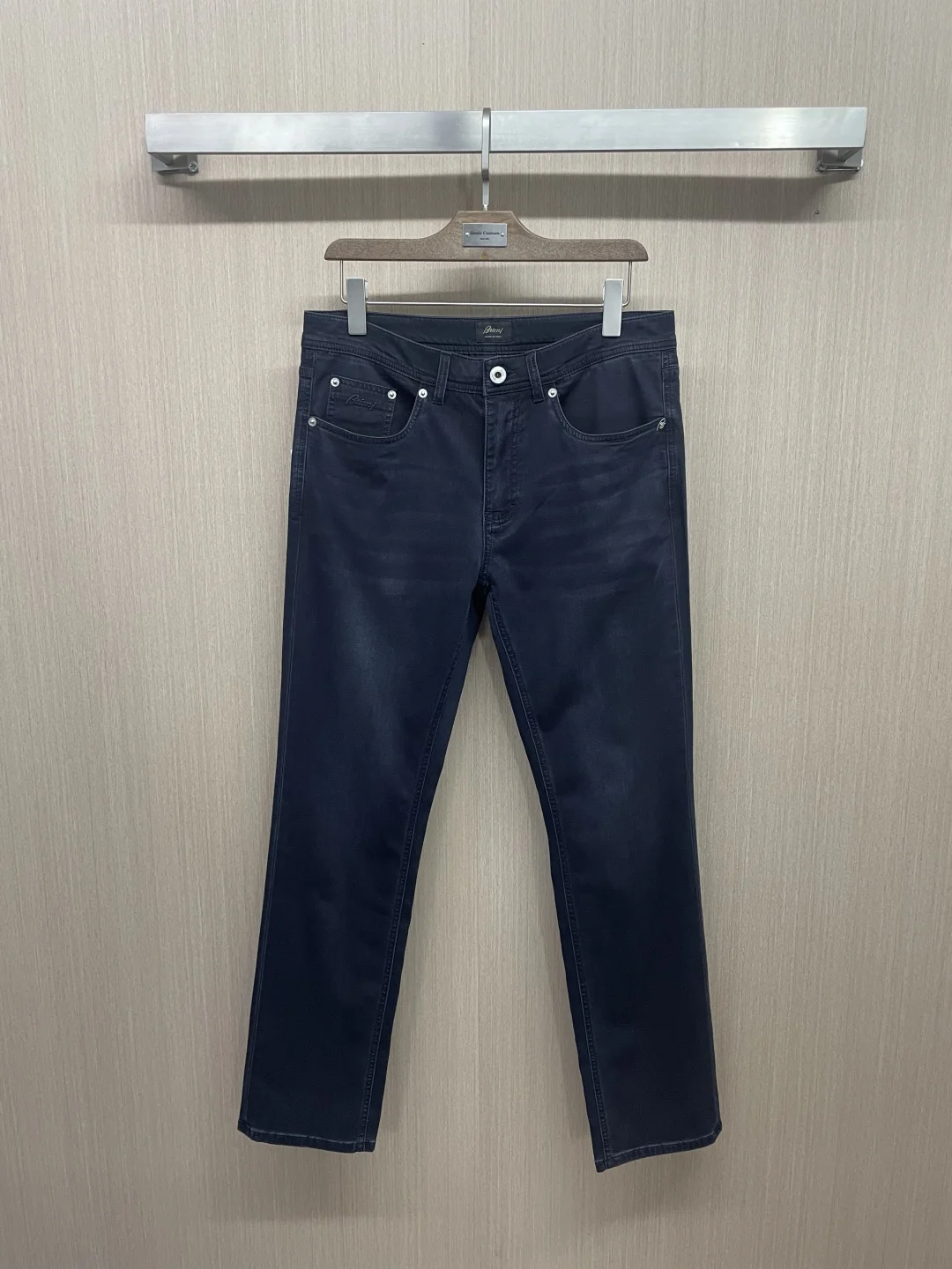 Мужские прямые джинсы Brioni темно-синие - изображение 1