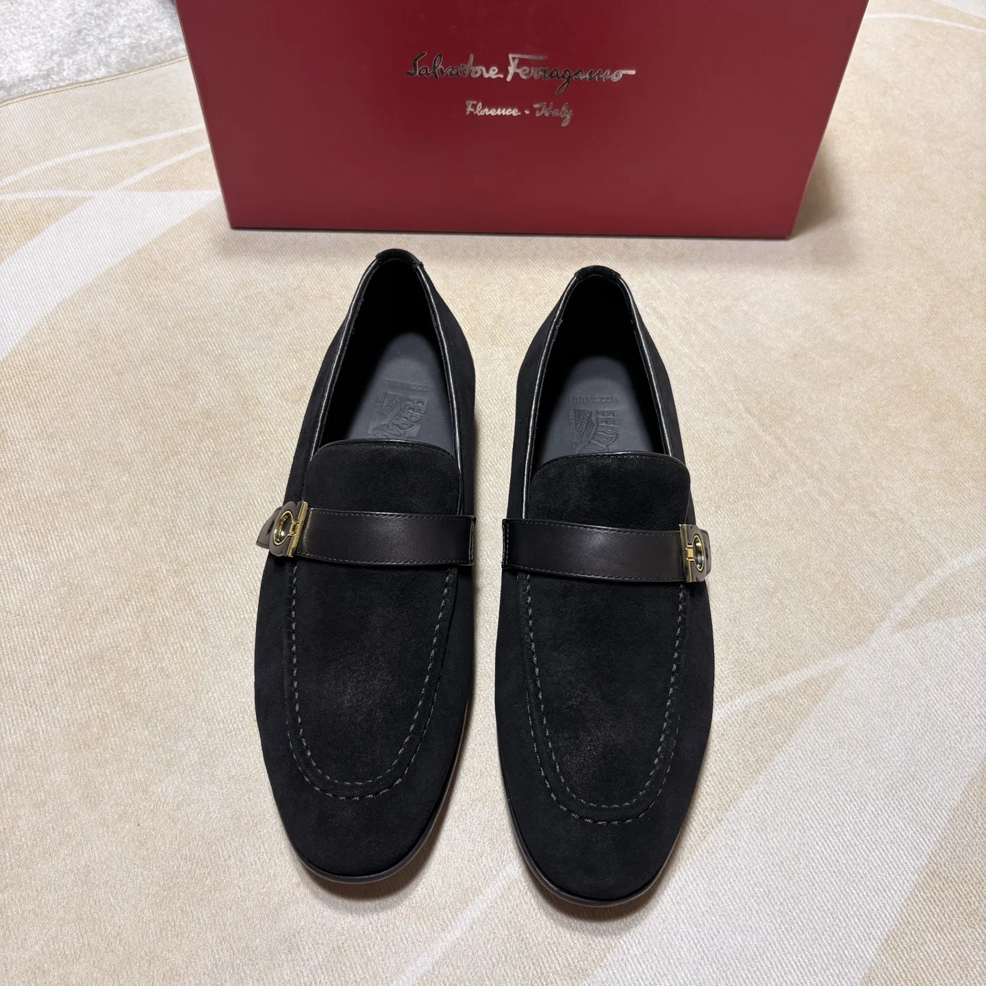 Мокасины Salvatore Ferragamo мужские черные - изображение 1