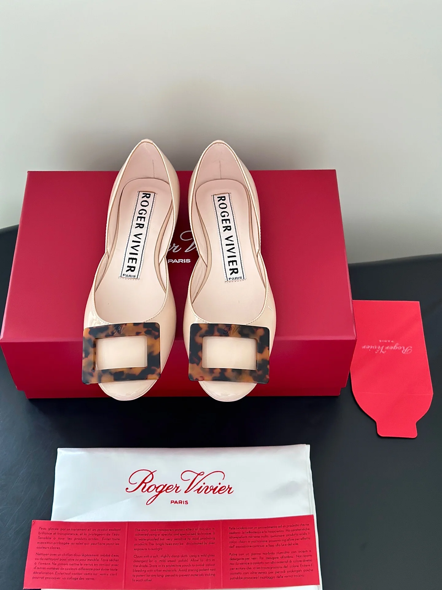 Женские балетки Roger Vivier с квадратной пряжкой - изображение 1