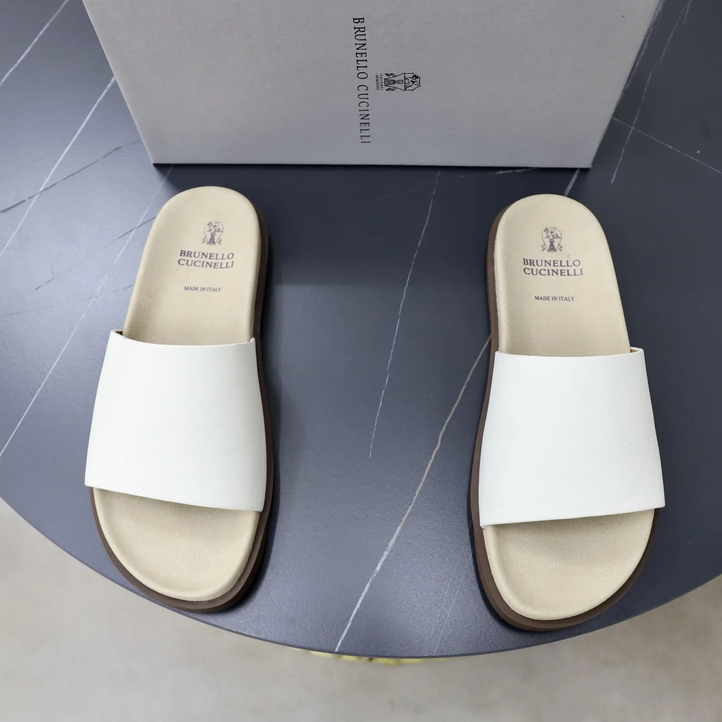 Мужские кожаные сандалии Brunello Cucinelli - изображение 1