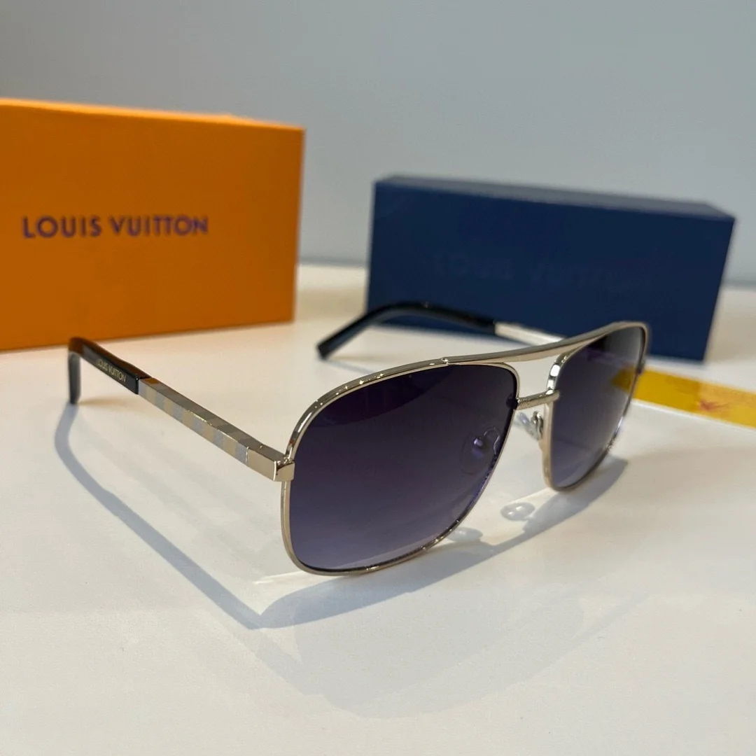 Солнцезащитные очки Louis Vuitton стиль авиатор - изображение 1