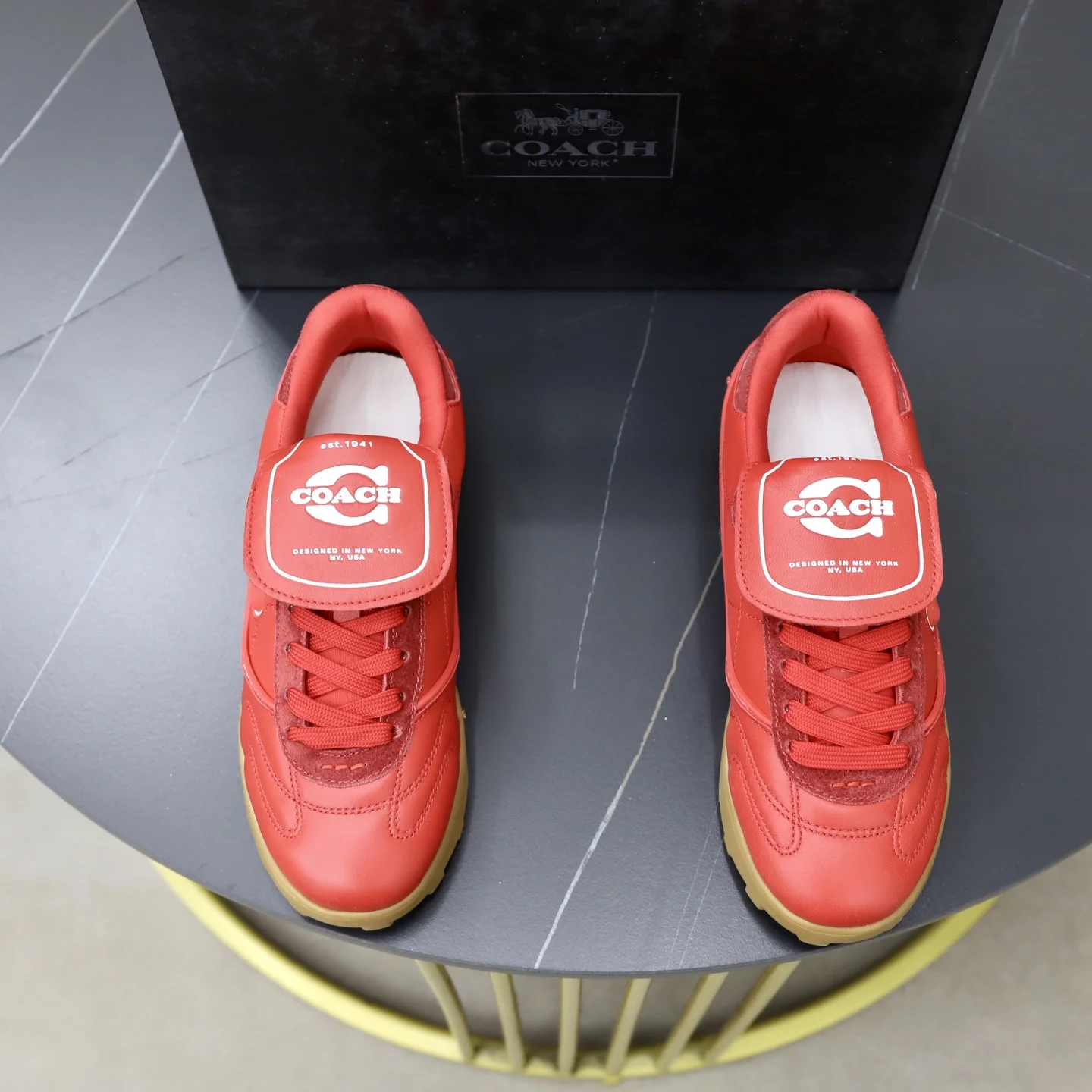 Кроссовки Coach Match с контрастным логотипом