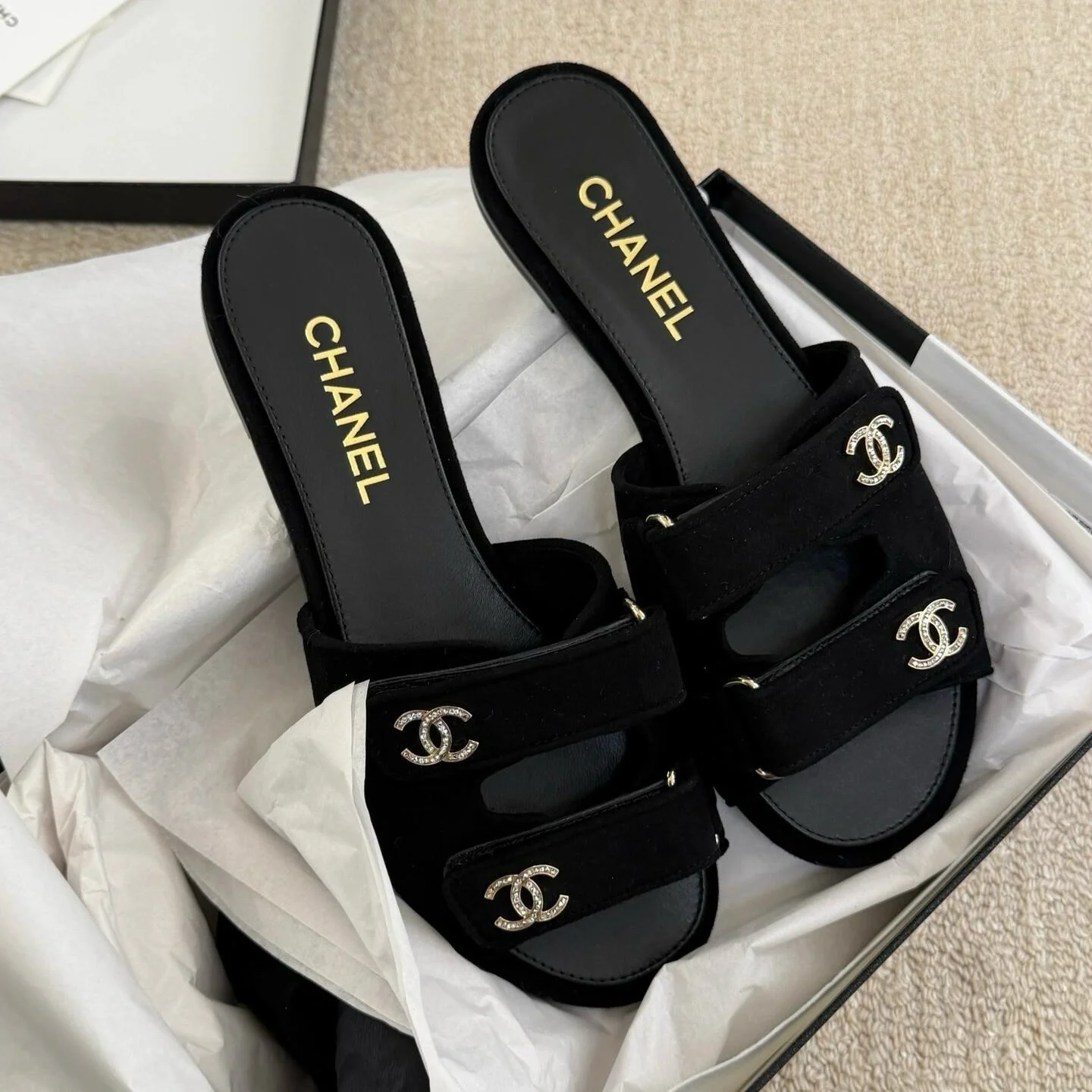 Женские мюли Chanel чёрного цвета - изображение 1