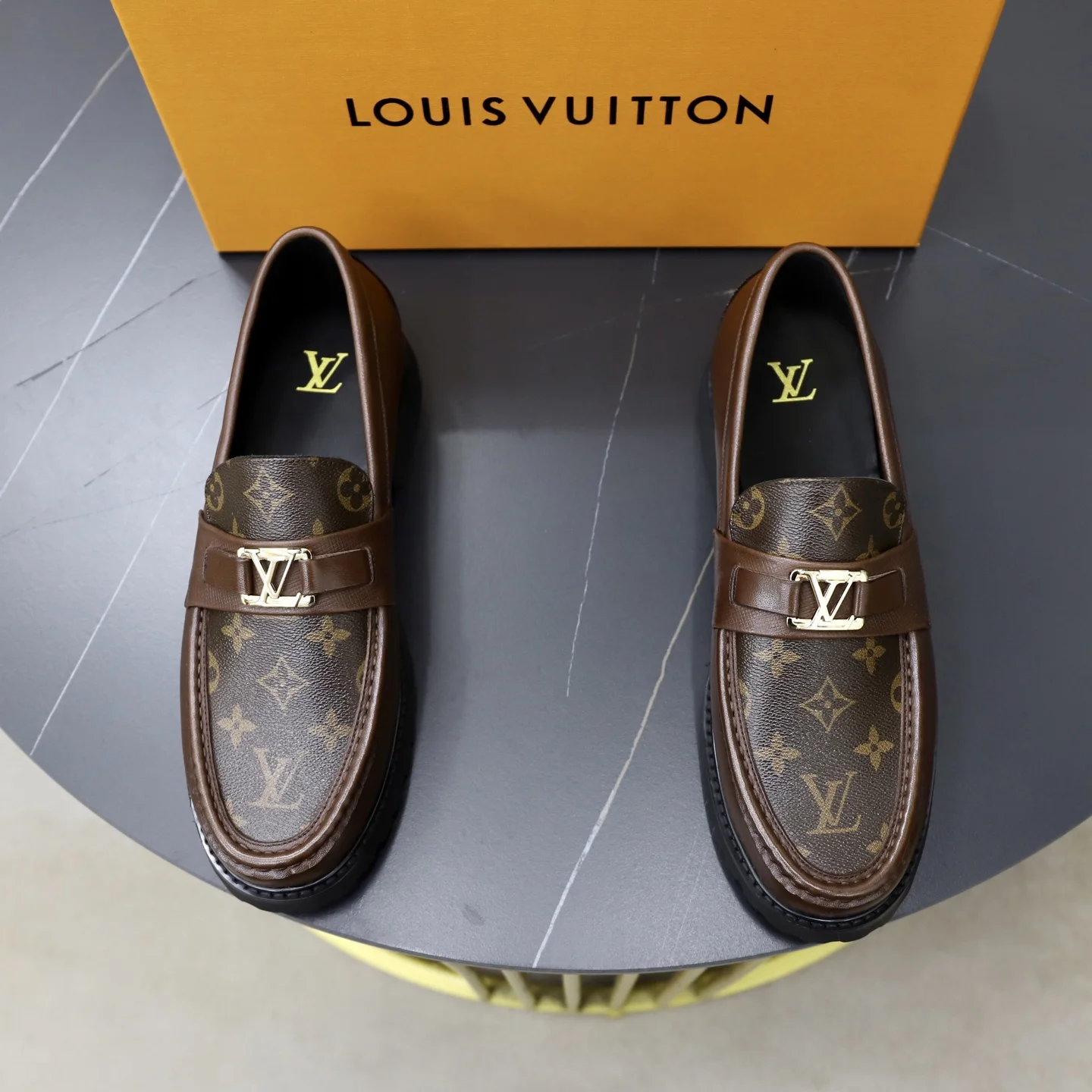 Мужские мокасины Louis Vuitton Коричневые - изображение 1
