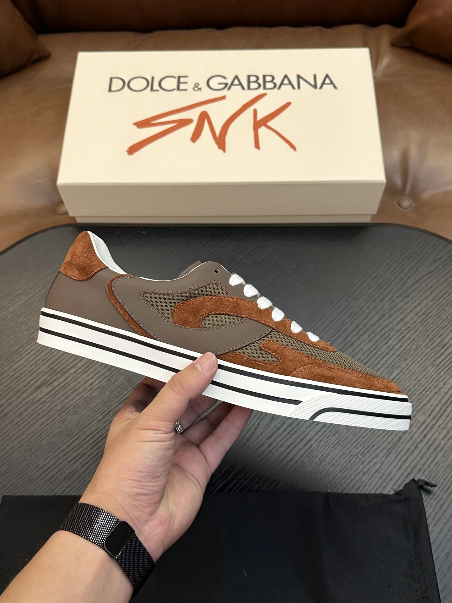 Кроссовки Dolce&Gabbana с контрастной подошвой - изображение 1