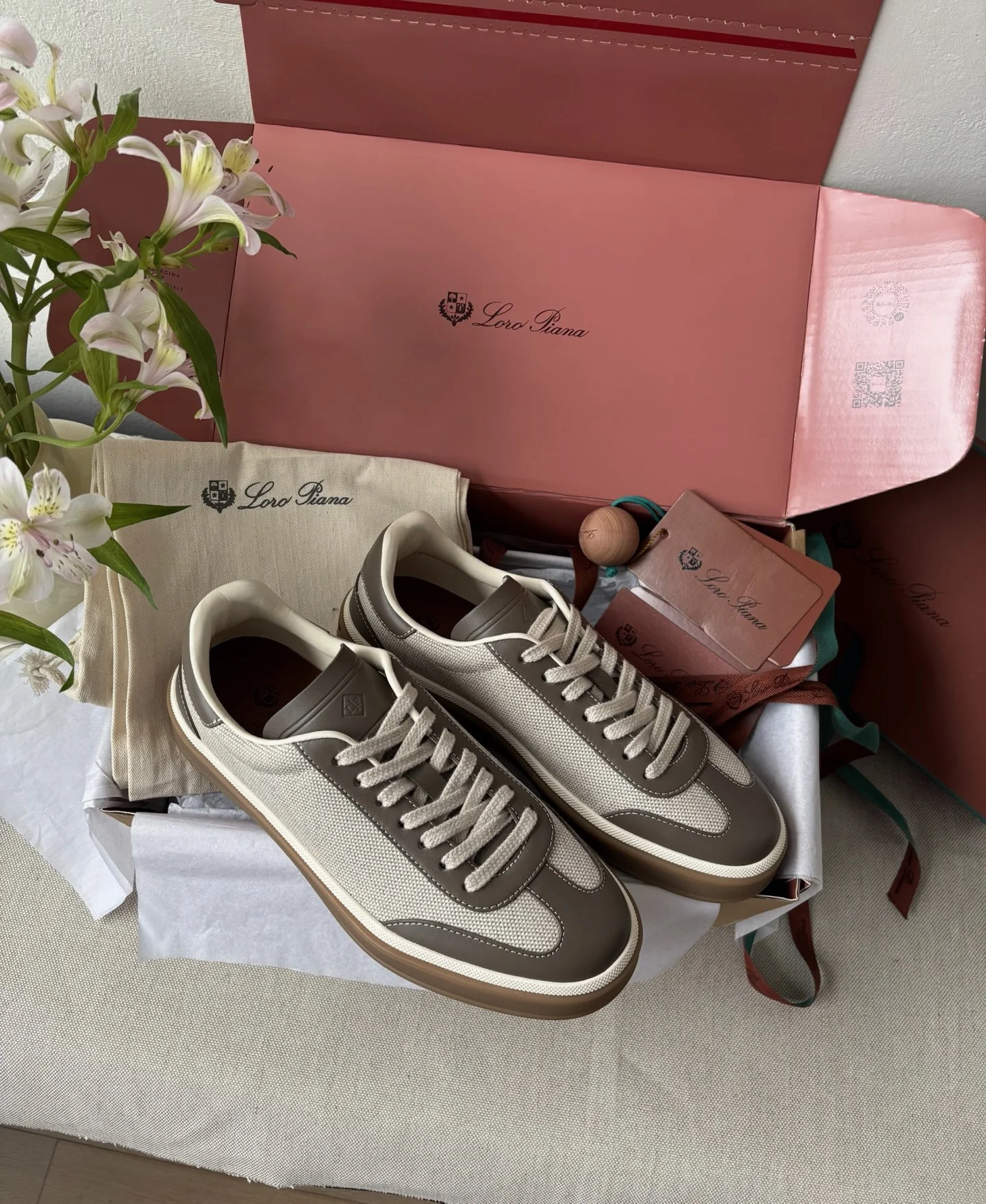 Льняные кроссовки Loro Piana - изображение 1