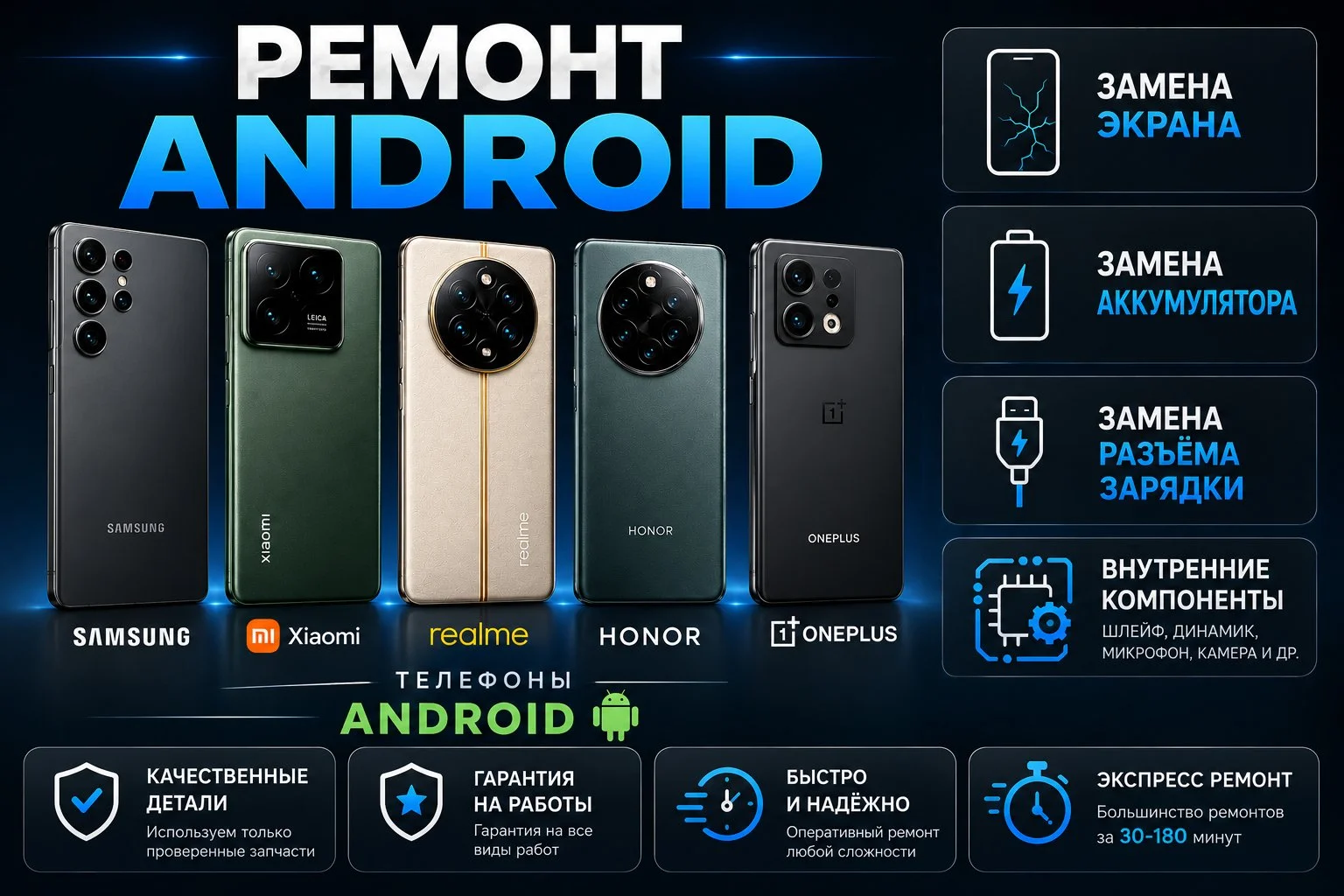 Ремонт телефонов Samsung, Xiaomi, Аndroid - изображение 1