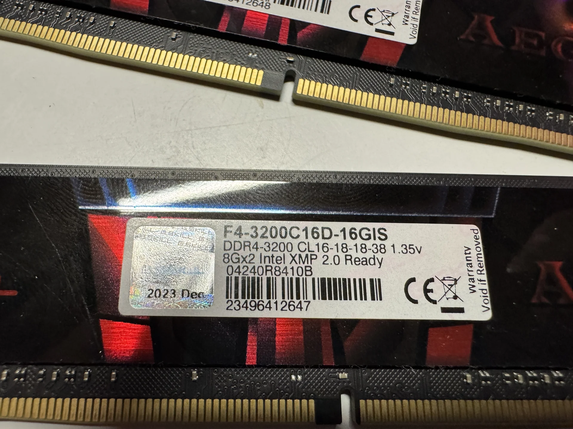 Оперативная память DDR4 16Gb G.Skill Aegis - миниатюра 3