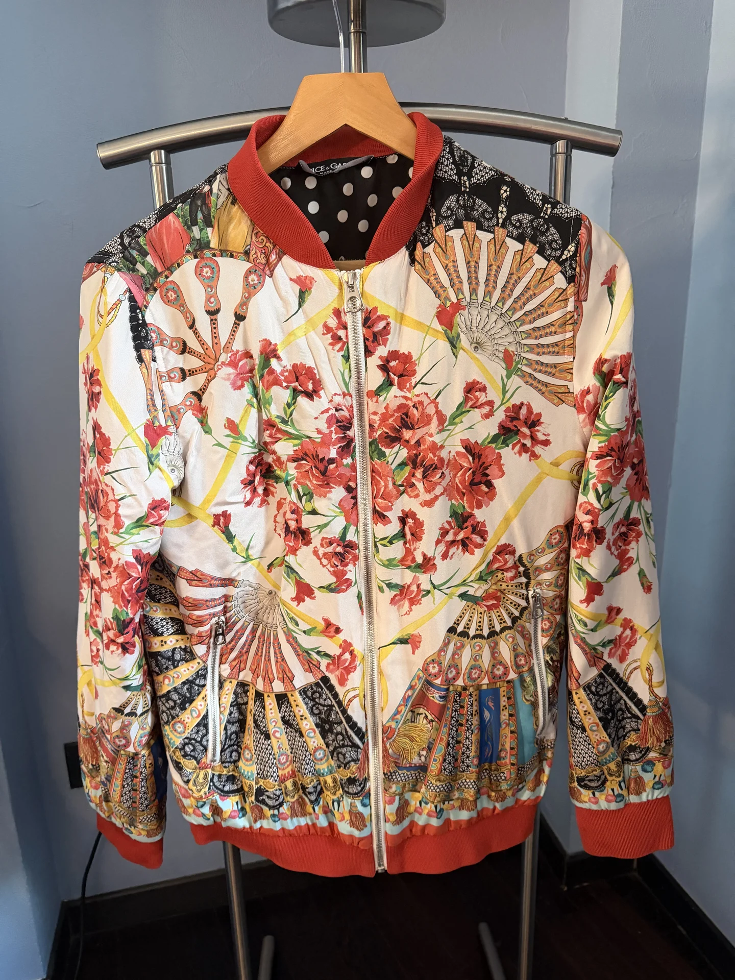 Шелковый бомбер Dolce&Gabanna оригинал - изображение 1