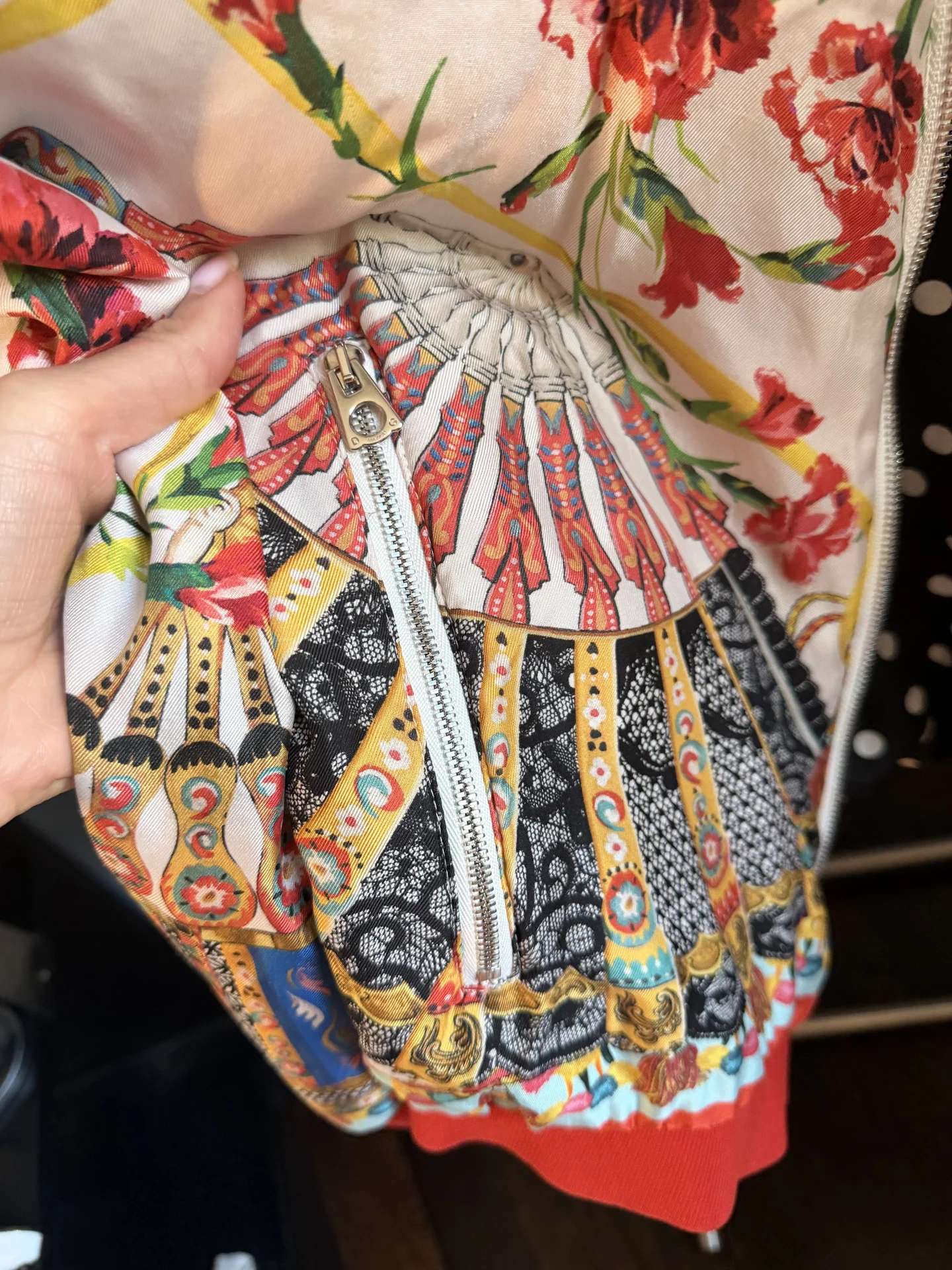 Шелковый бомбер Dolce&Gabanna оригинал - миниатюра 5