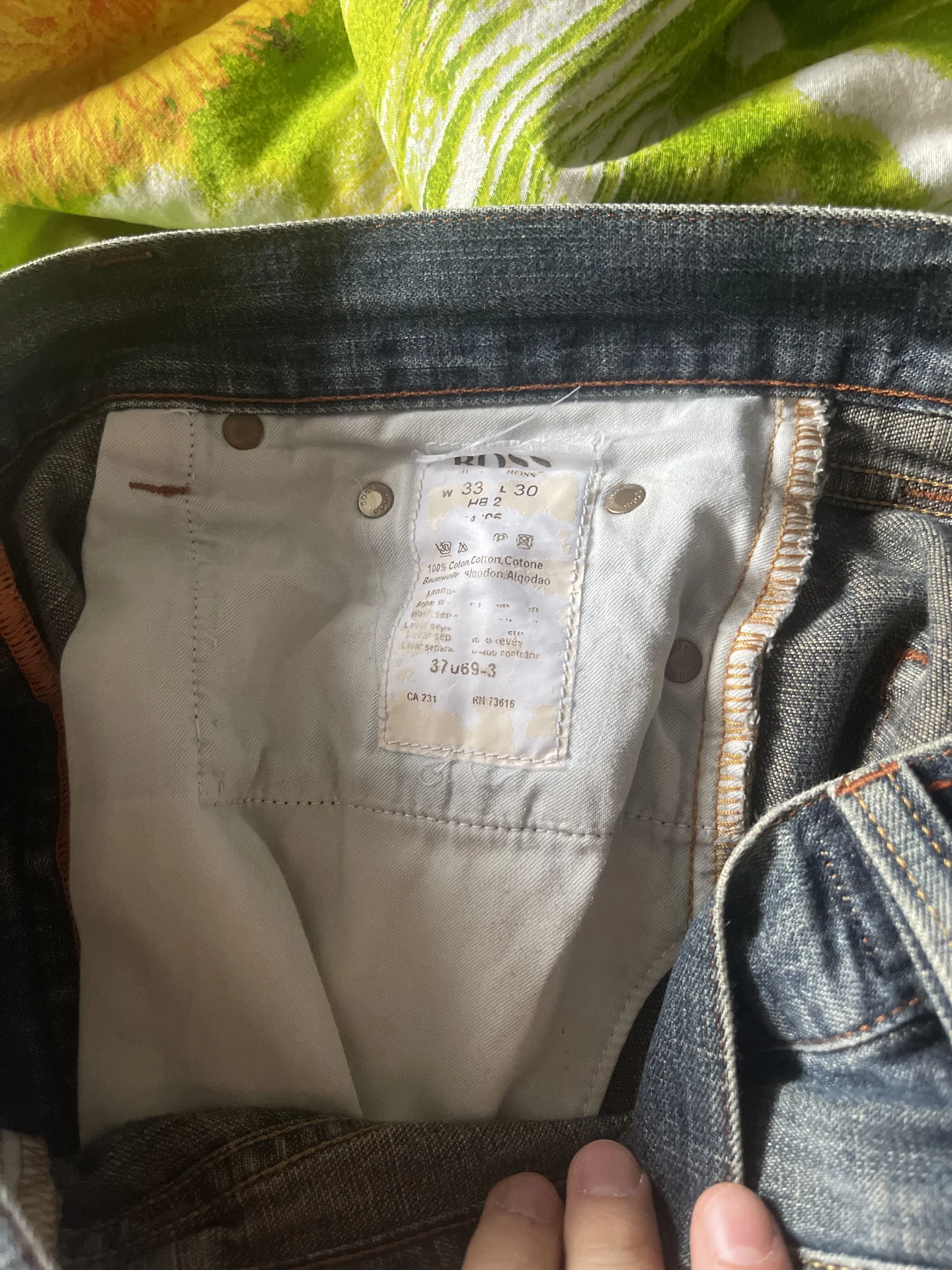 джинсы hugo boss мужские - миниатюра 3