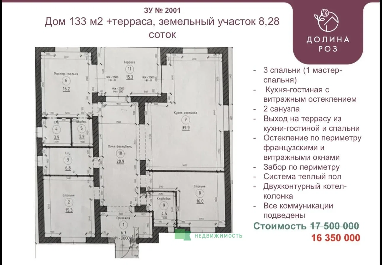 Идеальный Дом 133 м2 +терраса, земельный участок... - миниатюра 2