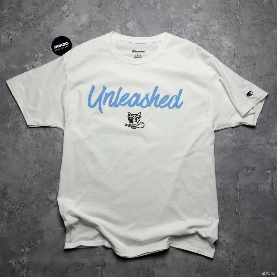 Винтажная Футболка Champion Unleashed из США - изображение 1