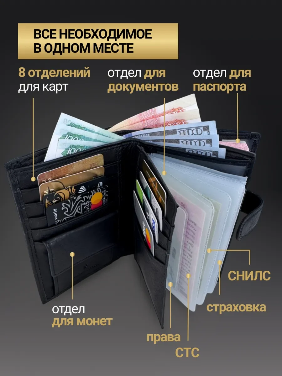 Кошелек портмоне для документов - миниатюра 2