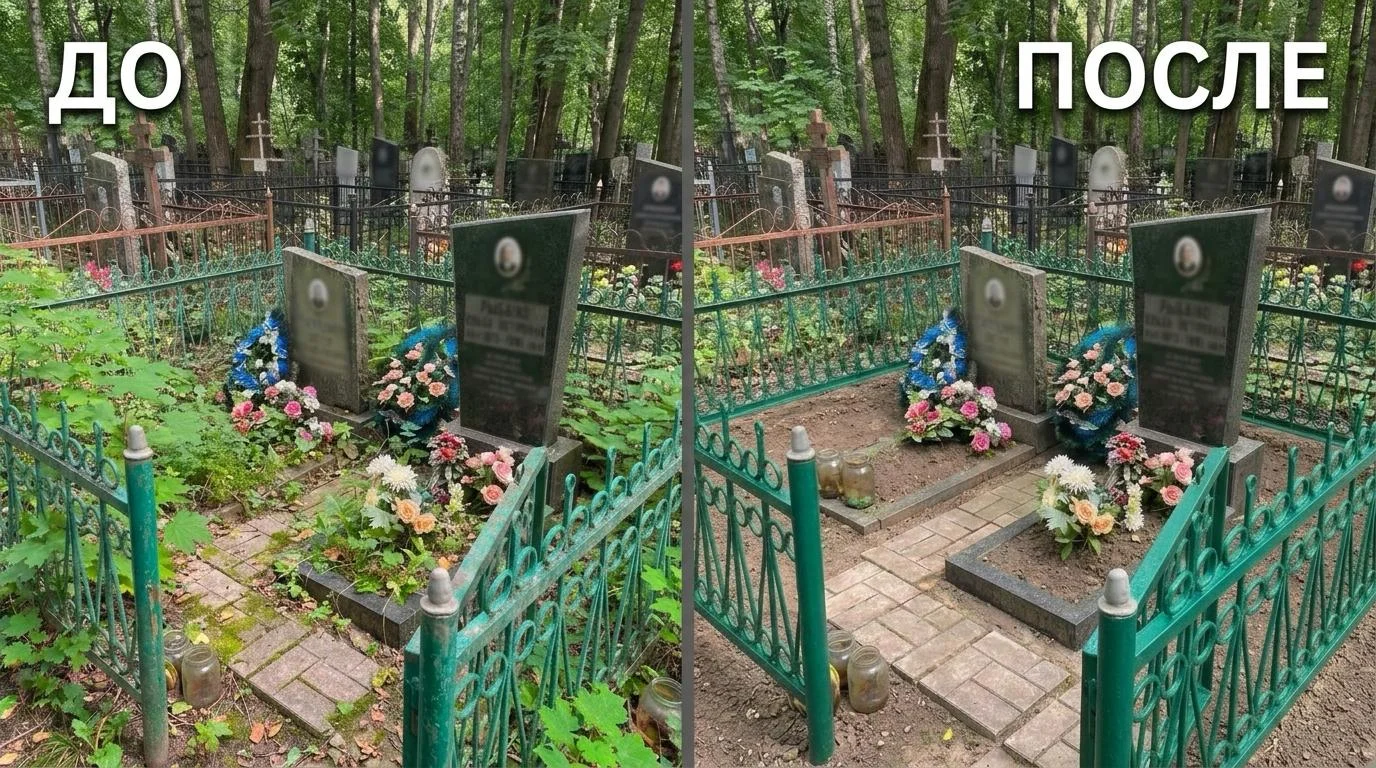 Уборка и обустройство могил — Москва и область - миниатюра 2