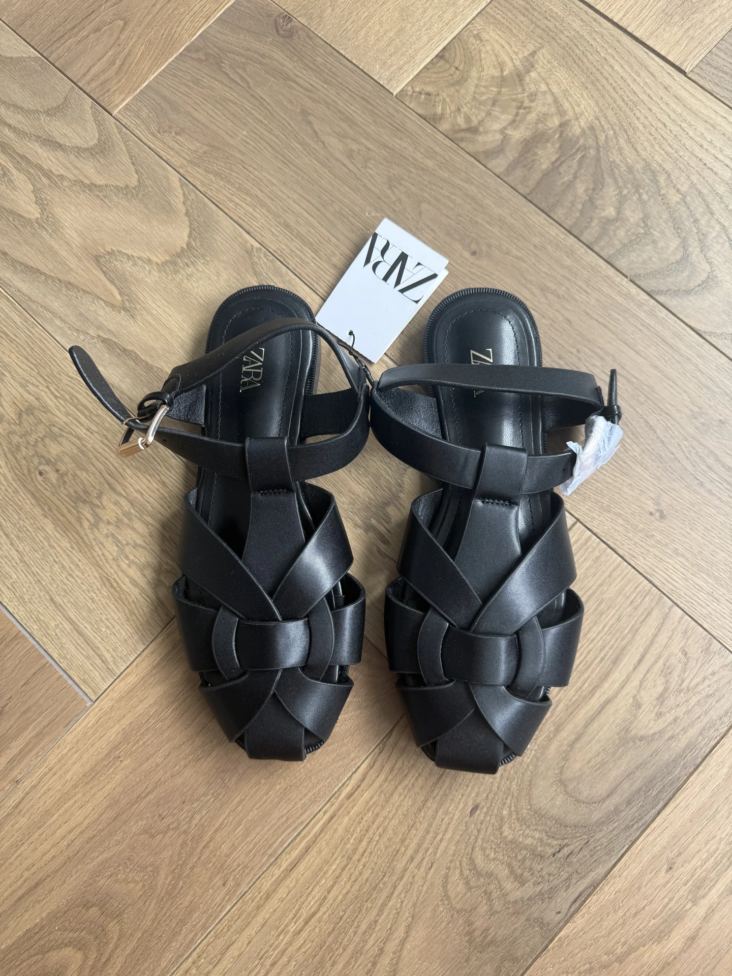 Сандалии Zara плетёные 37 новые с бирками - миниатюра 3
