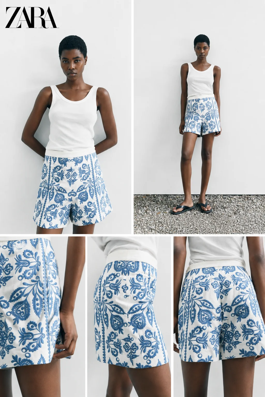 Шорты-бермуды Zara ZW Collection 💙 - изображение 1