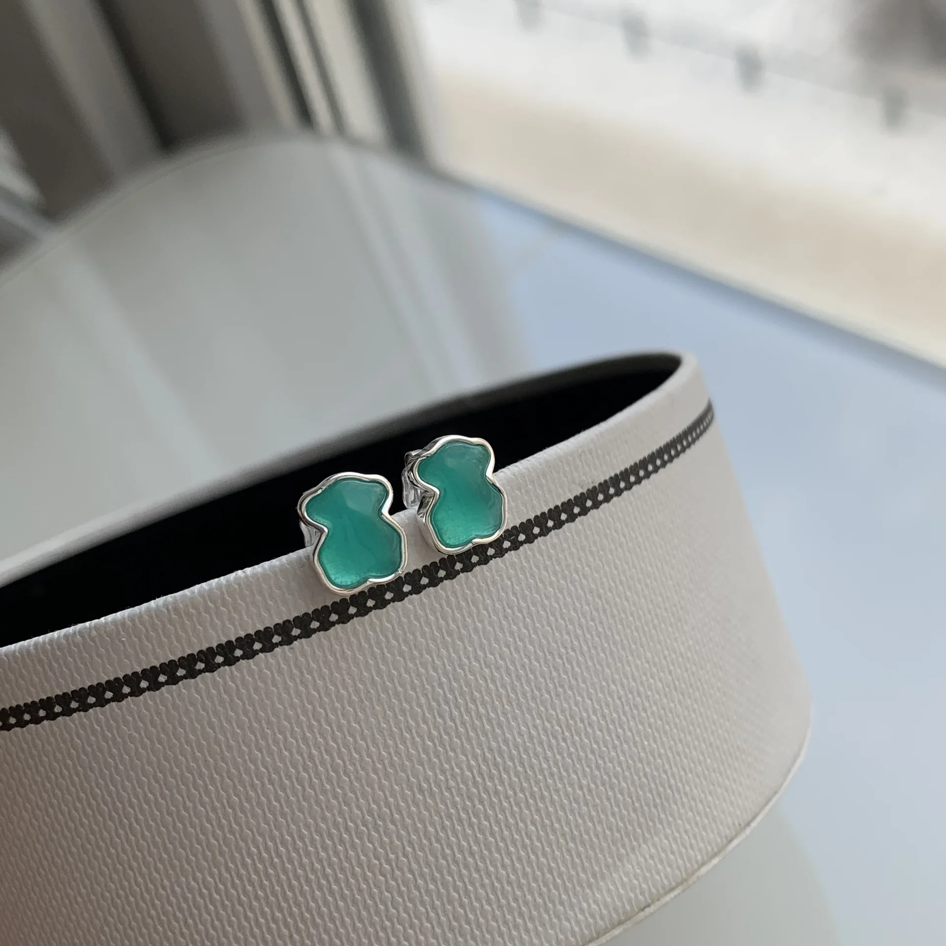 Серьги Tous 0.9 см Амазонит - миниатюра 2