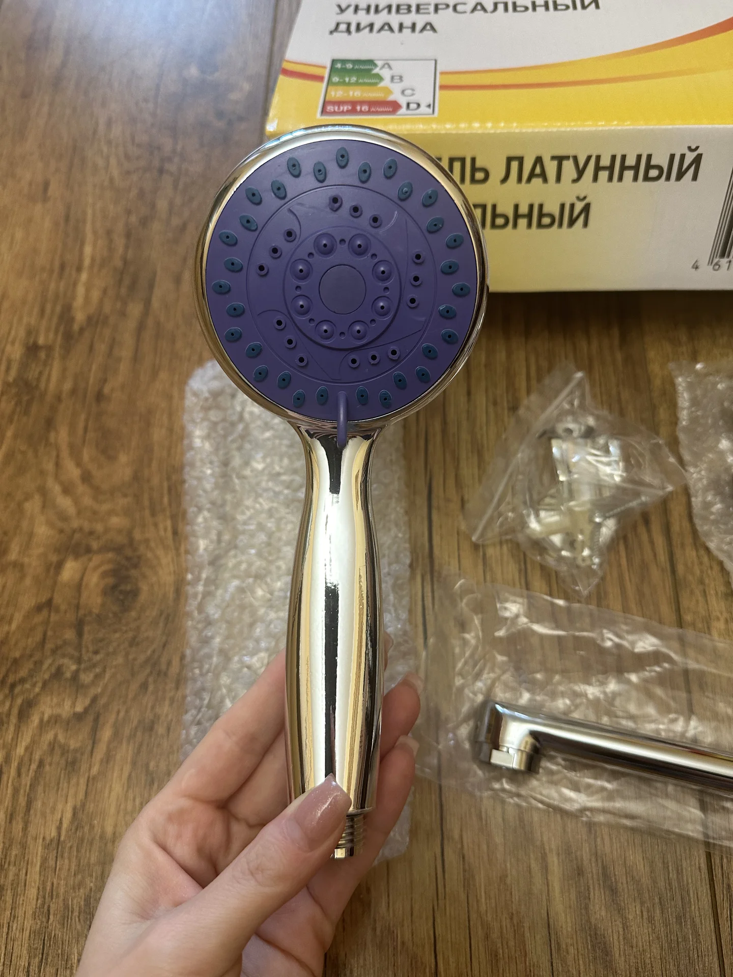 Душевая лейка со шланг и кран Диана без смесителя - миниатюра 2
