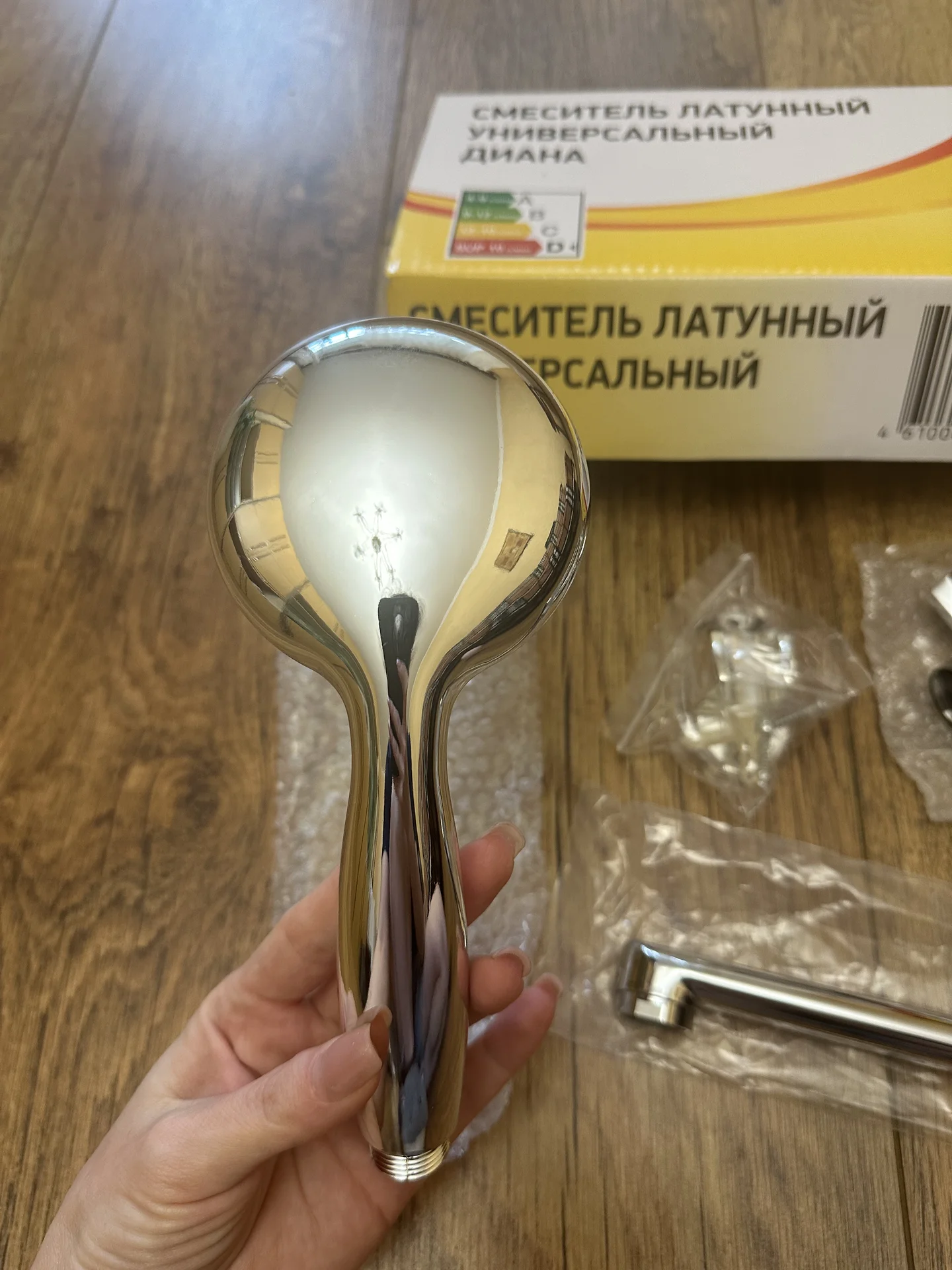 Душевая лейка со шланг и кран Диана без смесителя - миниатюра 3