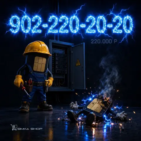 Красивый номер телефона 902-220-20-20