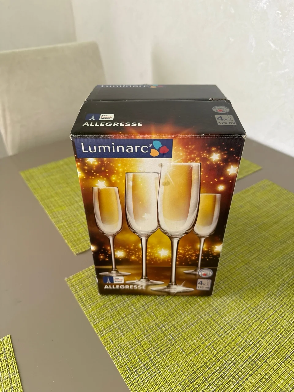 Бокал для шампанского, 175 мл, стекло, 4 шт, Luminarc, Allegresse - миниатюра 2